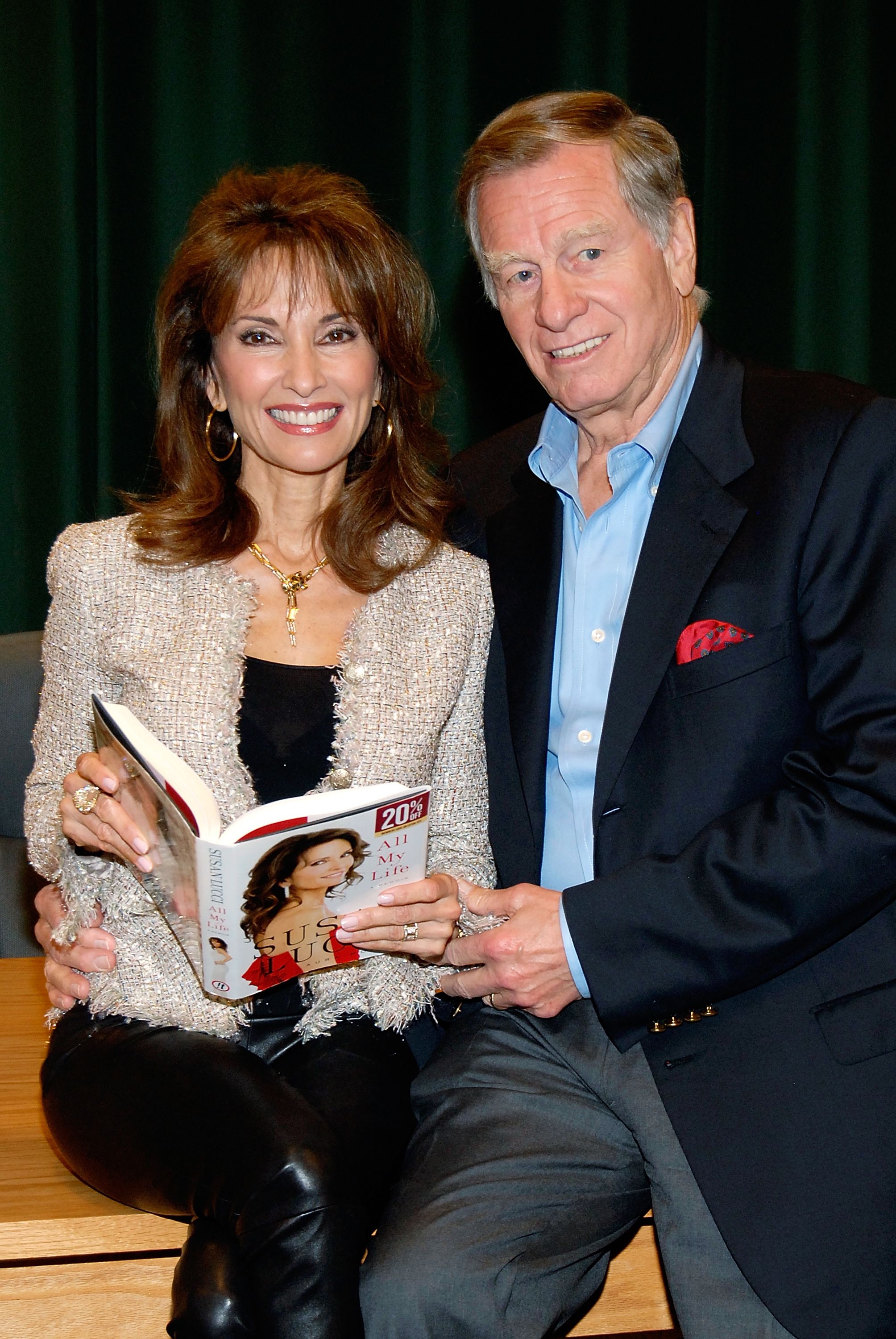 Susan Lucci and her husband Helmut Huber at the signing of her new book "All My Life" at Barnes & Noble Booksellers on April 12, 2011 | Photo: Getty Images
