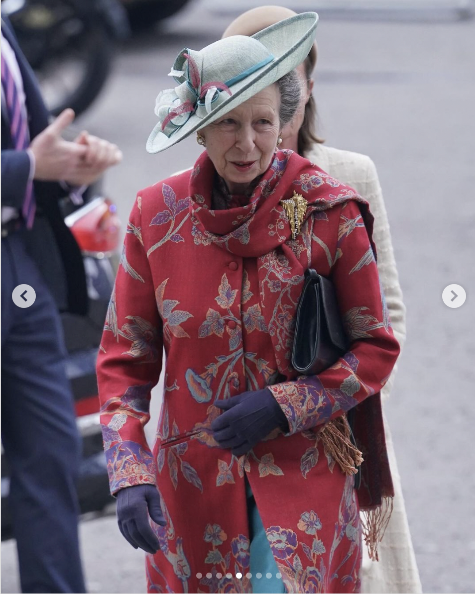 Princess Anne during the Commonwealth Day celebration, dated March 2024 | Source: Instagram/theroyalfamily/