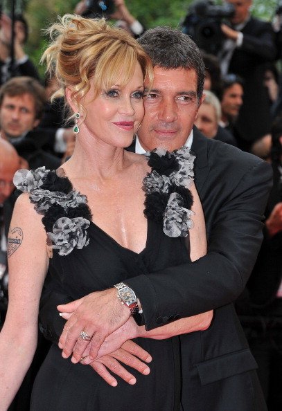 Antonio Banderas and Melanie Griffith at the Palais des Festivals during the 64th Cannes Film Festival on May 11, 2011 in Cannes, France | Photo: Getty Images