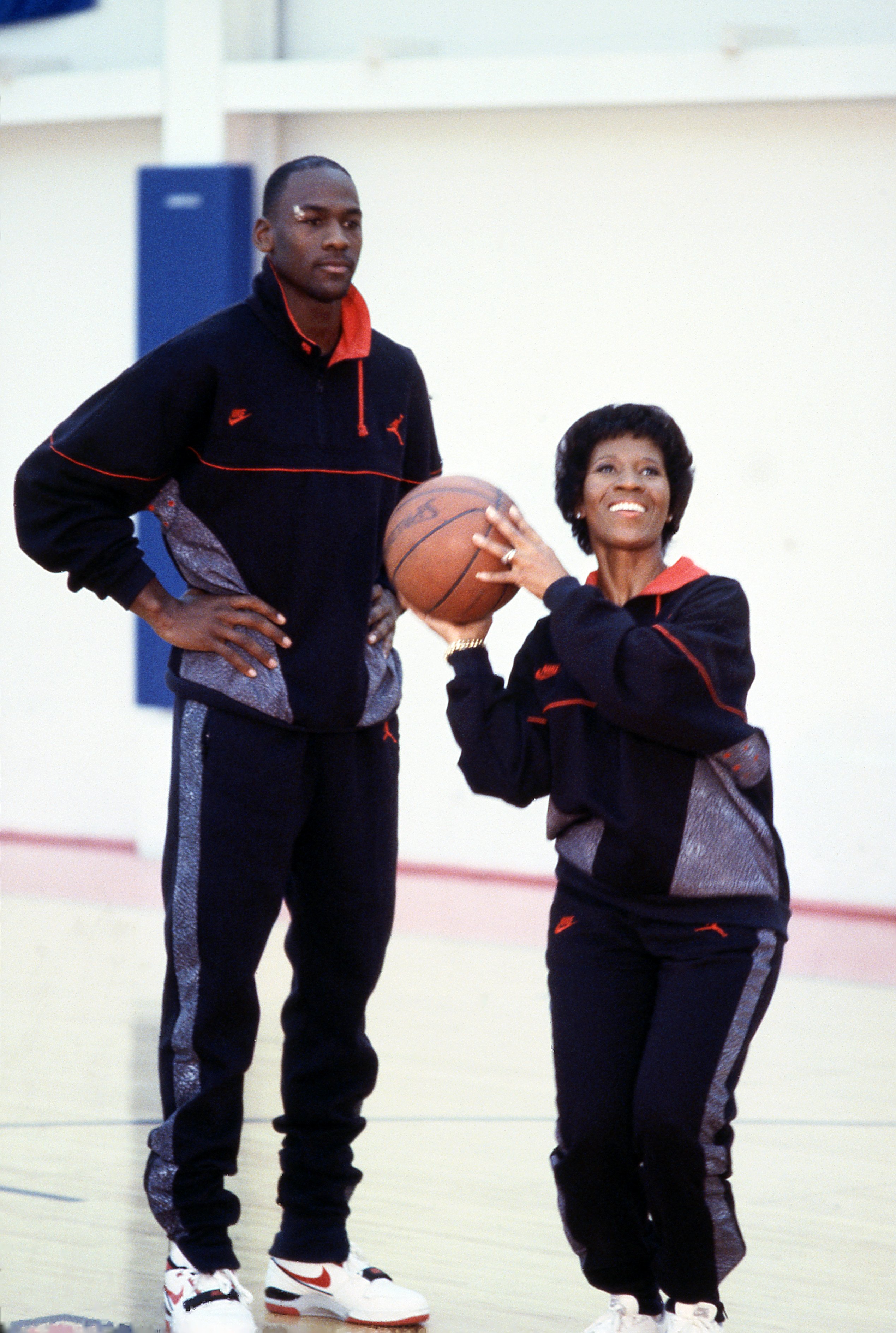 Deloris and Michael Jordan on "Superstars And Their Moms" in 1988 | Source: Getty Images
