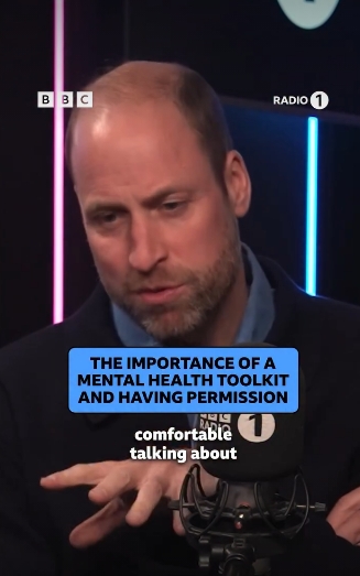 Prince William speaks candidly about emotional wellbeing during a special episode of BBC Radio 1's "Life Hacks" in a post dated February 18, 2026. | Source: Instagram/bbcradio1