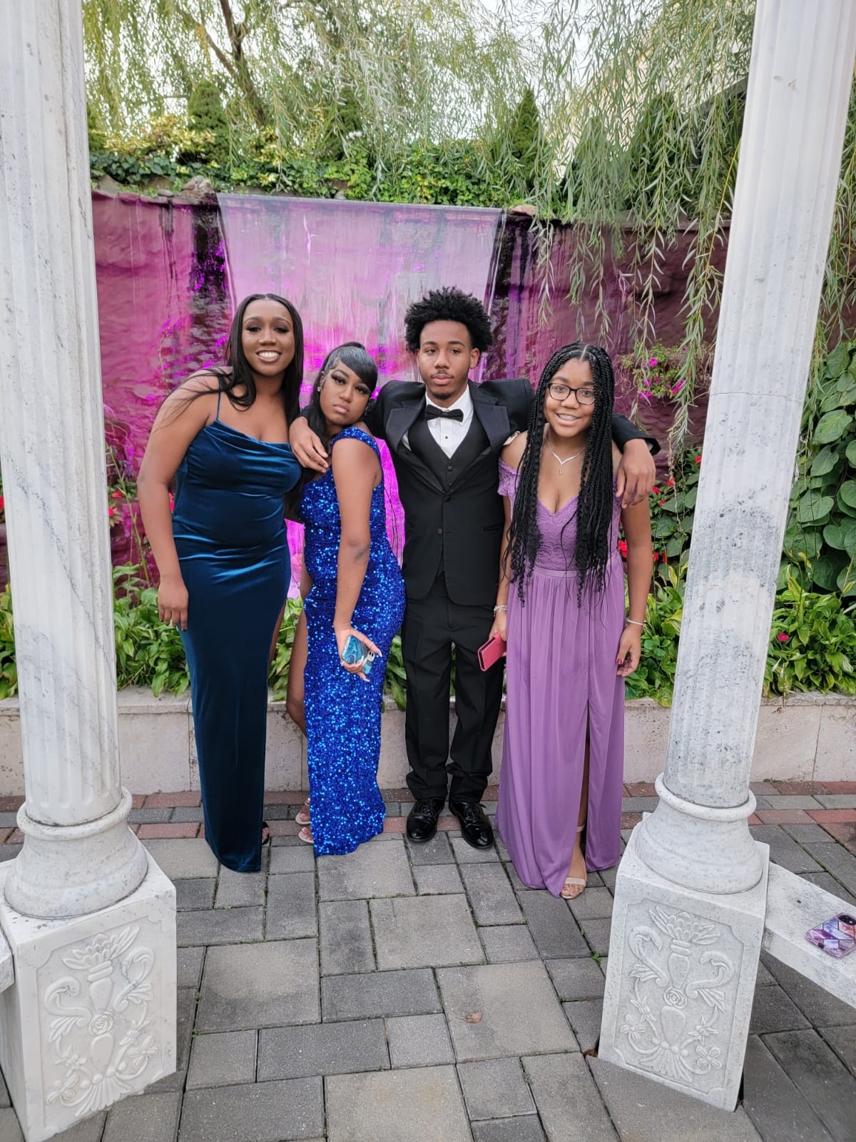 Monica Morris's four children from a post dated October 24, 2021 | Source: Facebook/Monica Wilson Morris