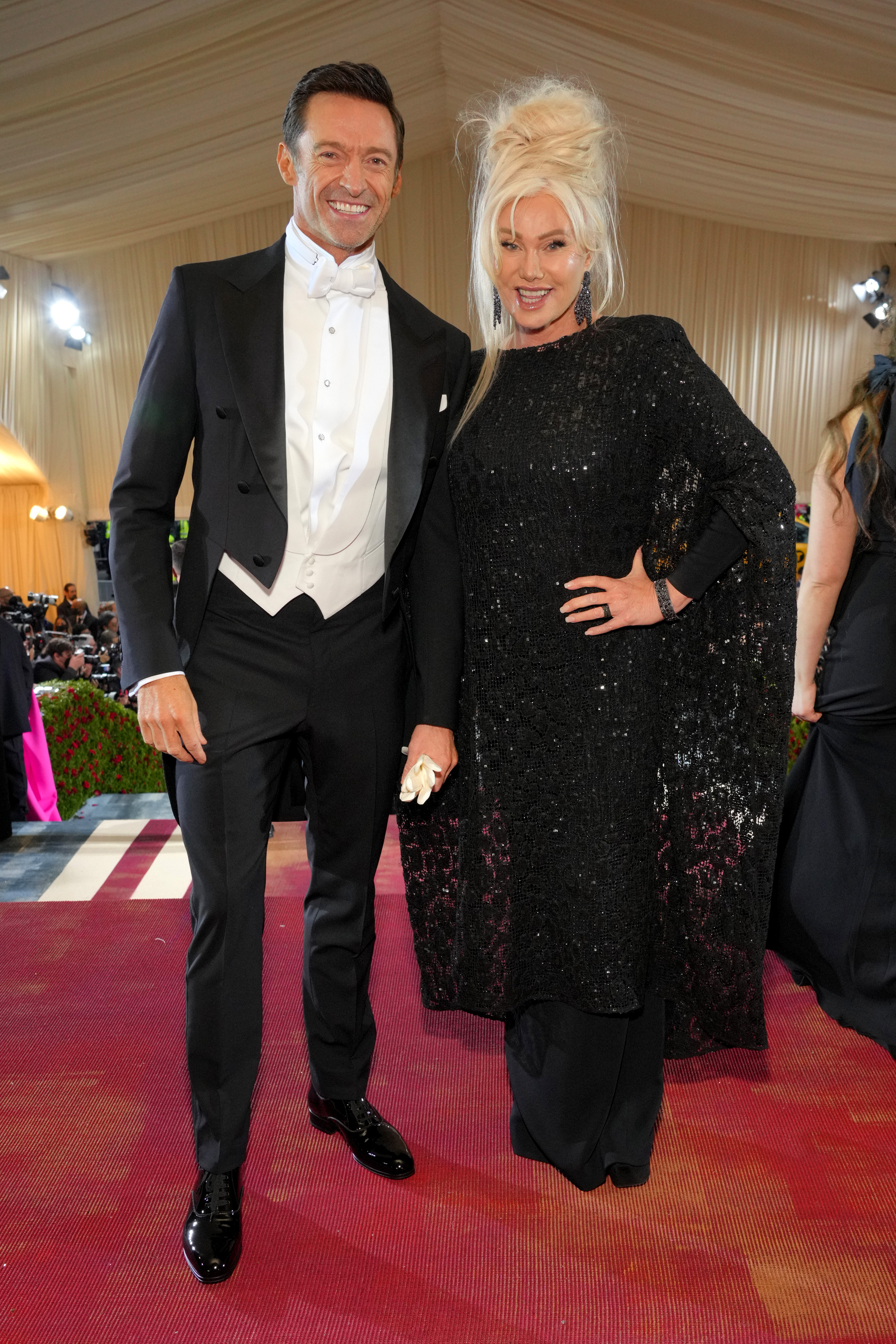 Hugh Jackman and Deborra-Lee Furness arrive at the Met Gala Celebrating "In America: An Anthology of Fashion" in New York City on May 2, 2022. | Source: Getty Images