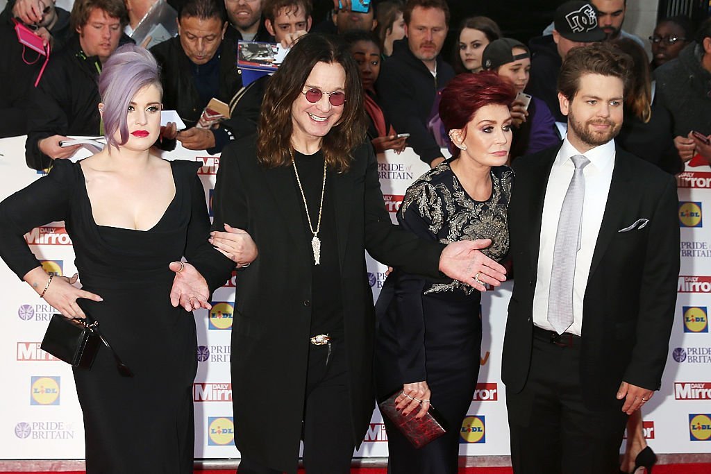 Kelly Osbourne, Ozzy Osbourne, Sharon Osbourne and Jack Osbourne attend the Pride of Britain awards at The Grosvenor House Hotel on September 28, 2015, in London, England. | Source: Getty Images.