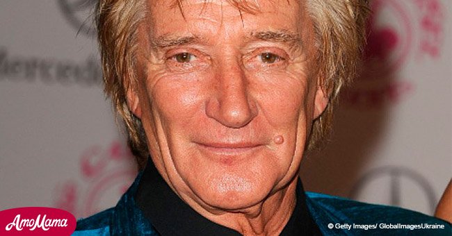 Rod Stewart posed with all four of his sons at the weekend