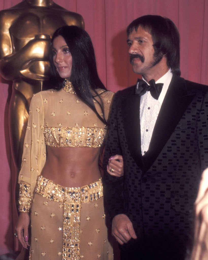 Cher and Sonny Bono at the 45th Annual Academy Awards on March 27, 1973. | Photo: Getty Images