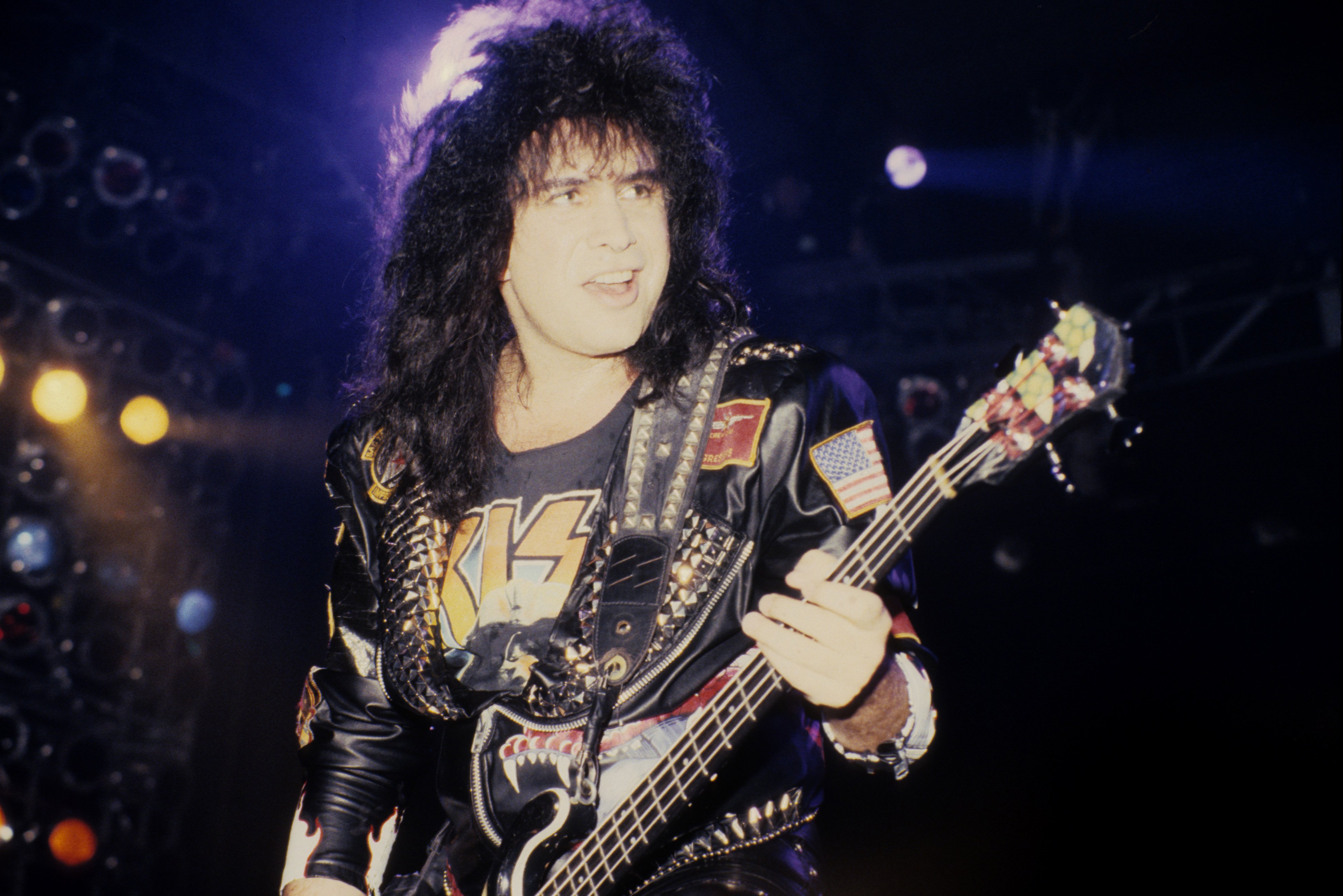Gene Simmons during Kiss's Shade Tour on May 25, 1990, in Bloomington, Minnesota. | Source: Getty Images