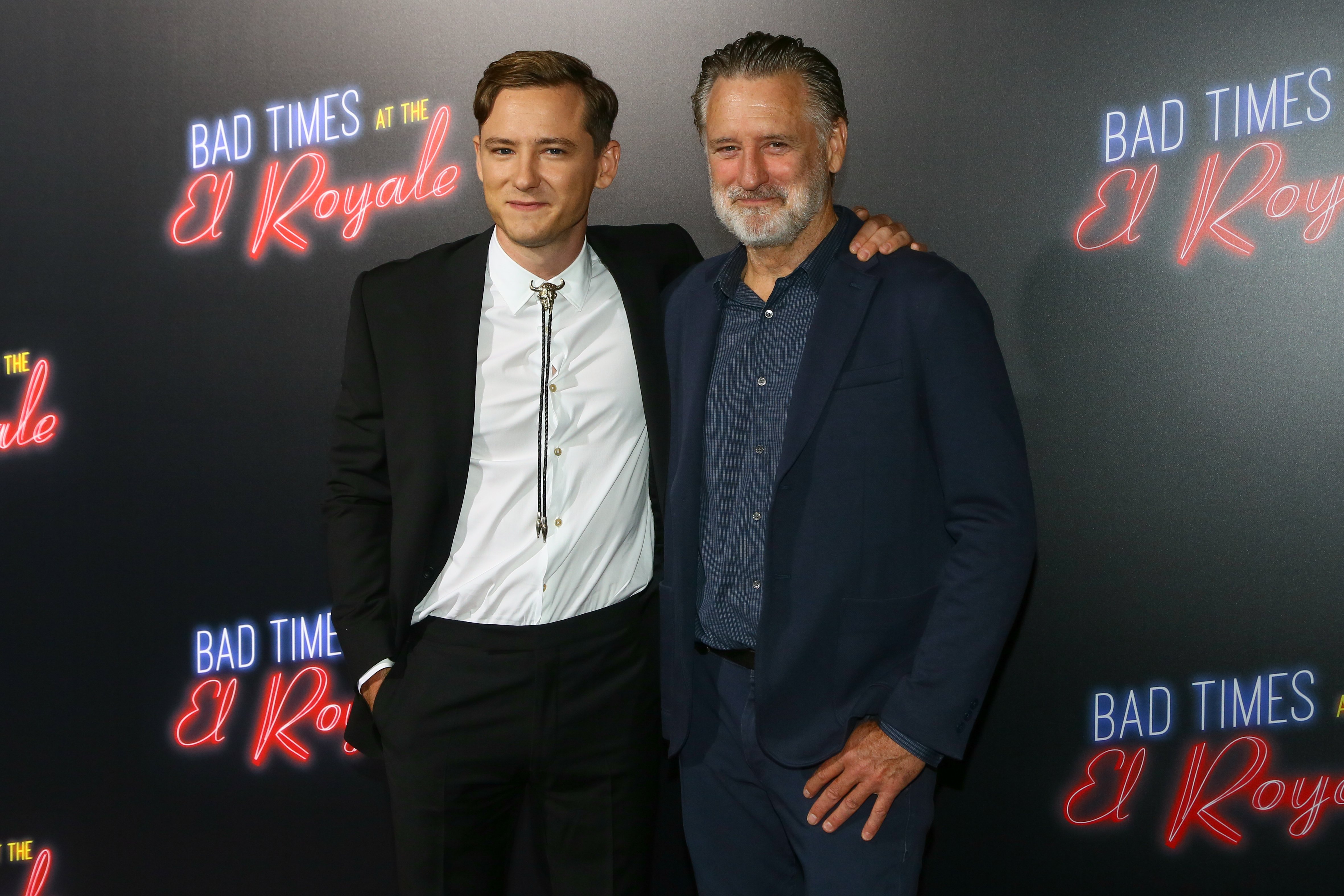 Lewis Pullman and Bill Pullman at TCL Chinese Theatre on September 22, 2018 in Hollywood, California | Source: Getty Images