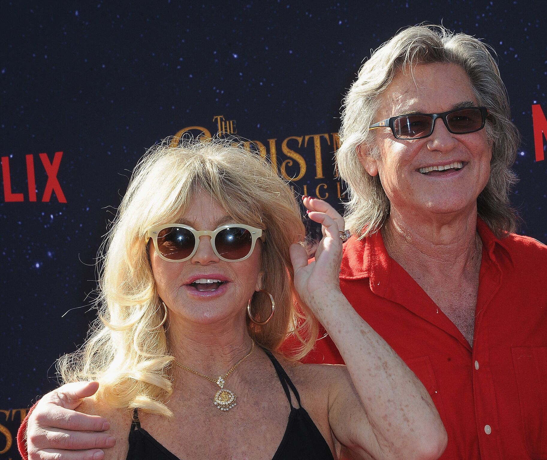  Goldie Hawn and actor Kurt Russell arrive for the Premiere Of Netflix's "The Christmas Chronicles" | Getty Images