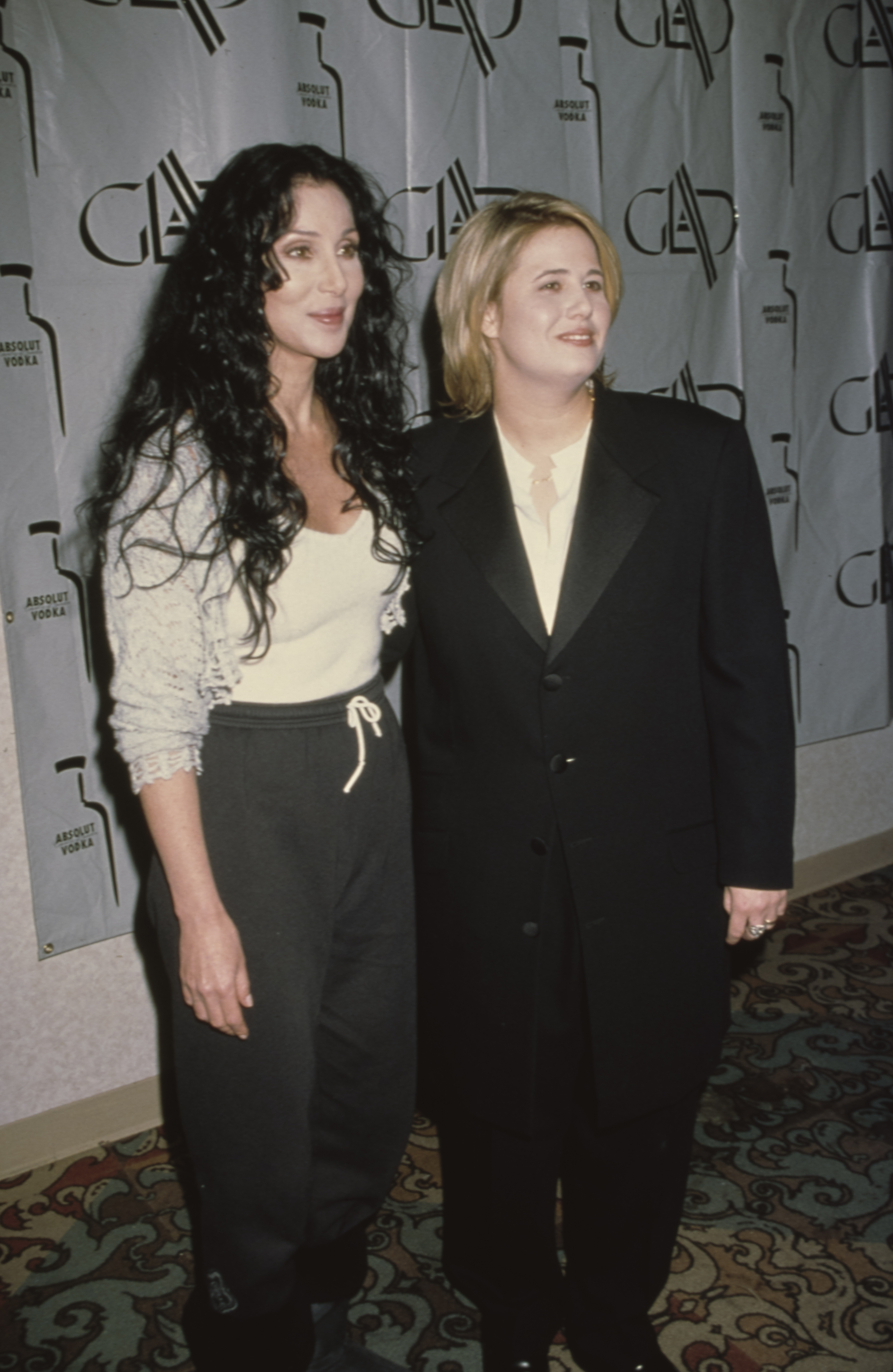 Cher and Chastity Bono attend the 19th Annual Glaad Media Awards at Century Plaza Hotel in Los Angeles, California, April 19, 1998. | Source: Getty Images