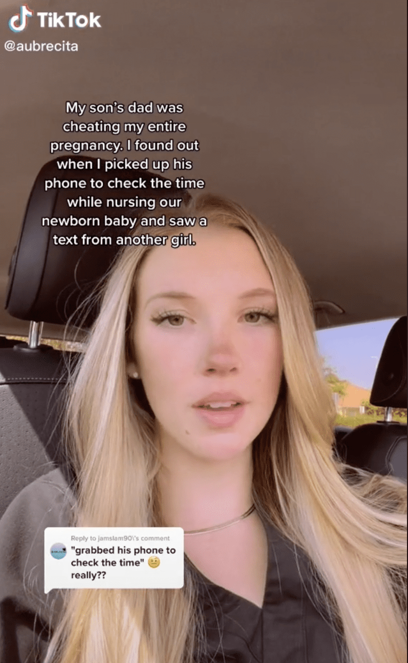 TikToker @aubrecita shared a thread of videos to respond to netizens. | Source: tiktok.com/@aubrecita