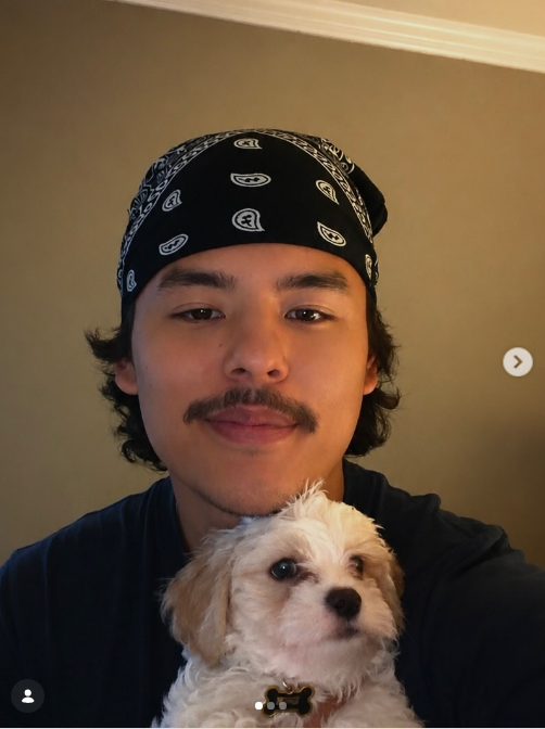 Collin is preparing to publish a book. On this occasion, he posed with his newly adopted dog on June 28, 2026. | Source: Instagram/collingosselin1