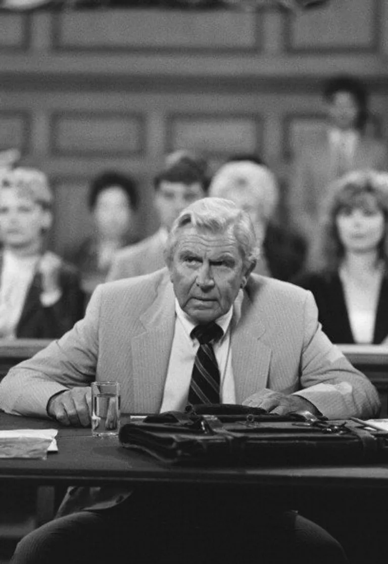 Andy Griffith as Benjamin Matlock on the hit mystery legal drama television series "Matlock" (1986-1995). | Source: Getty Images