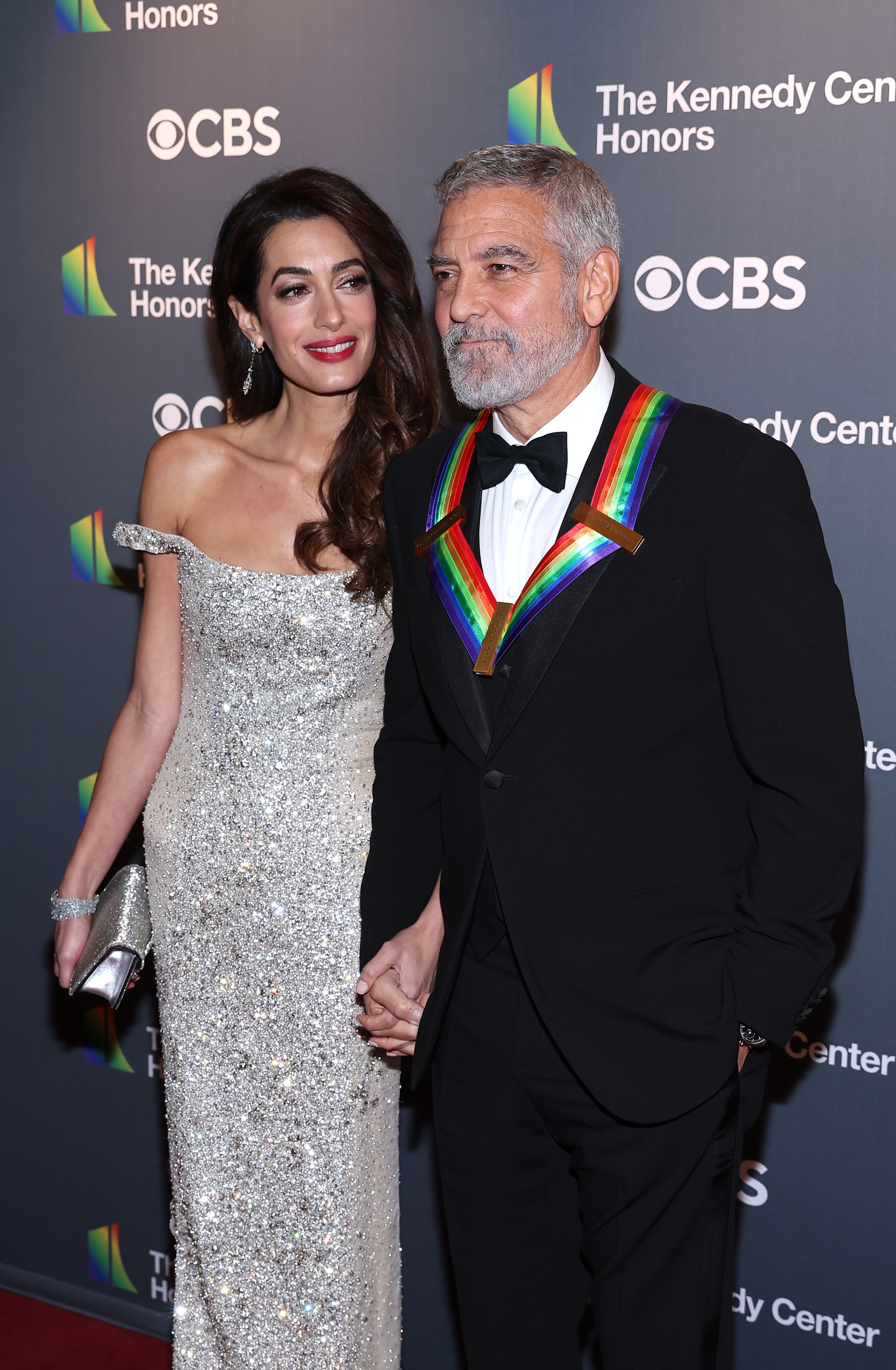 Amal and George Clooney at the 45th Kennedy Center Honors ceremony in Washington, DC. on December 4, 2022 | Source: Getty Images