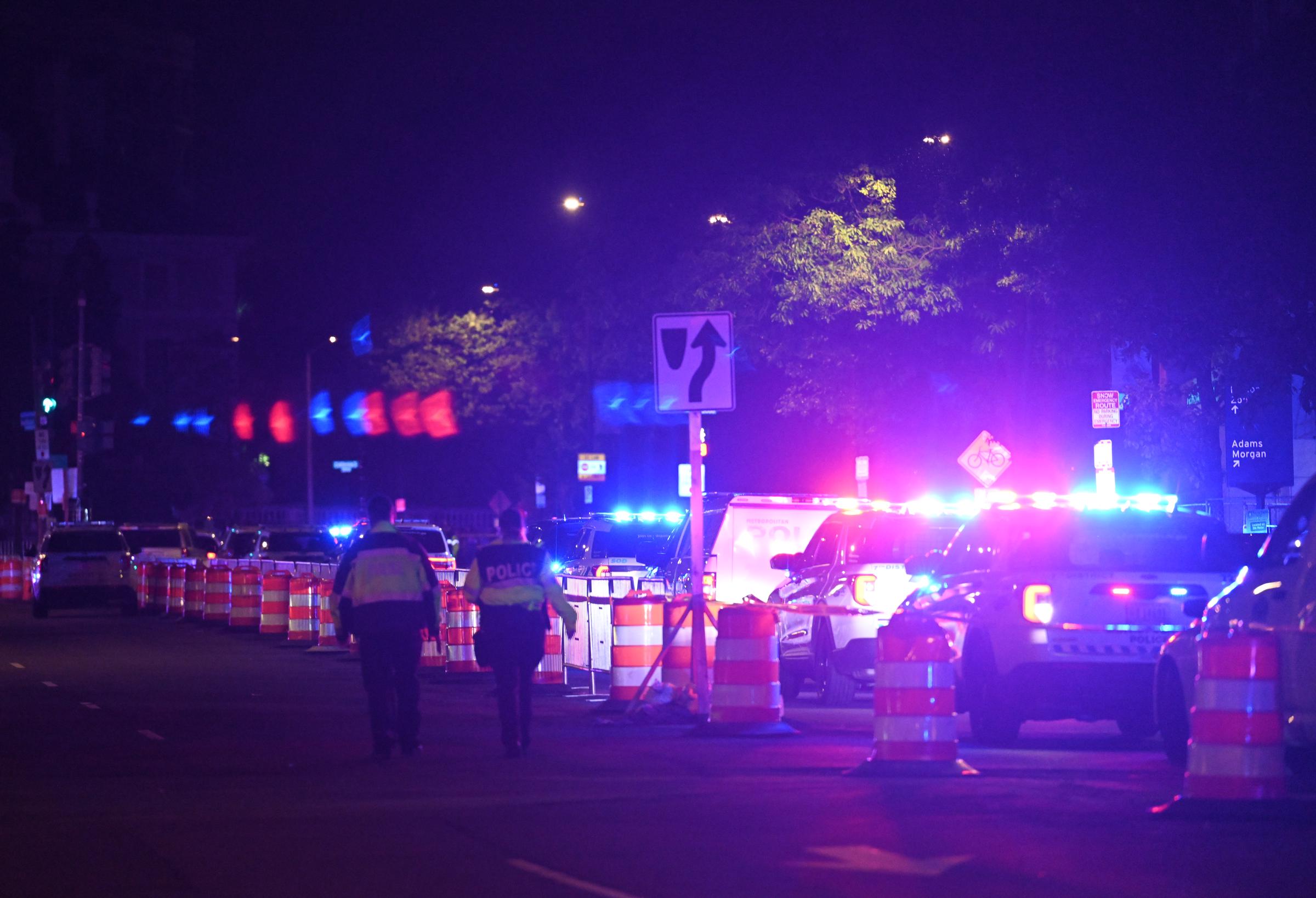 Police surround the Washington Hilton Hotel where shots were fired near the White House Correspondents' Dinner on April 25, 2026 in Washington, D.C | Source: Getty Images