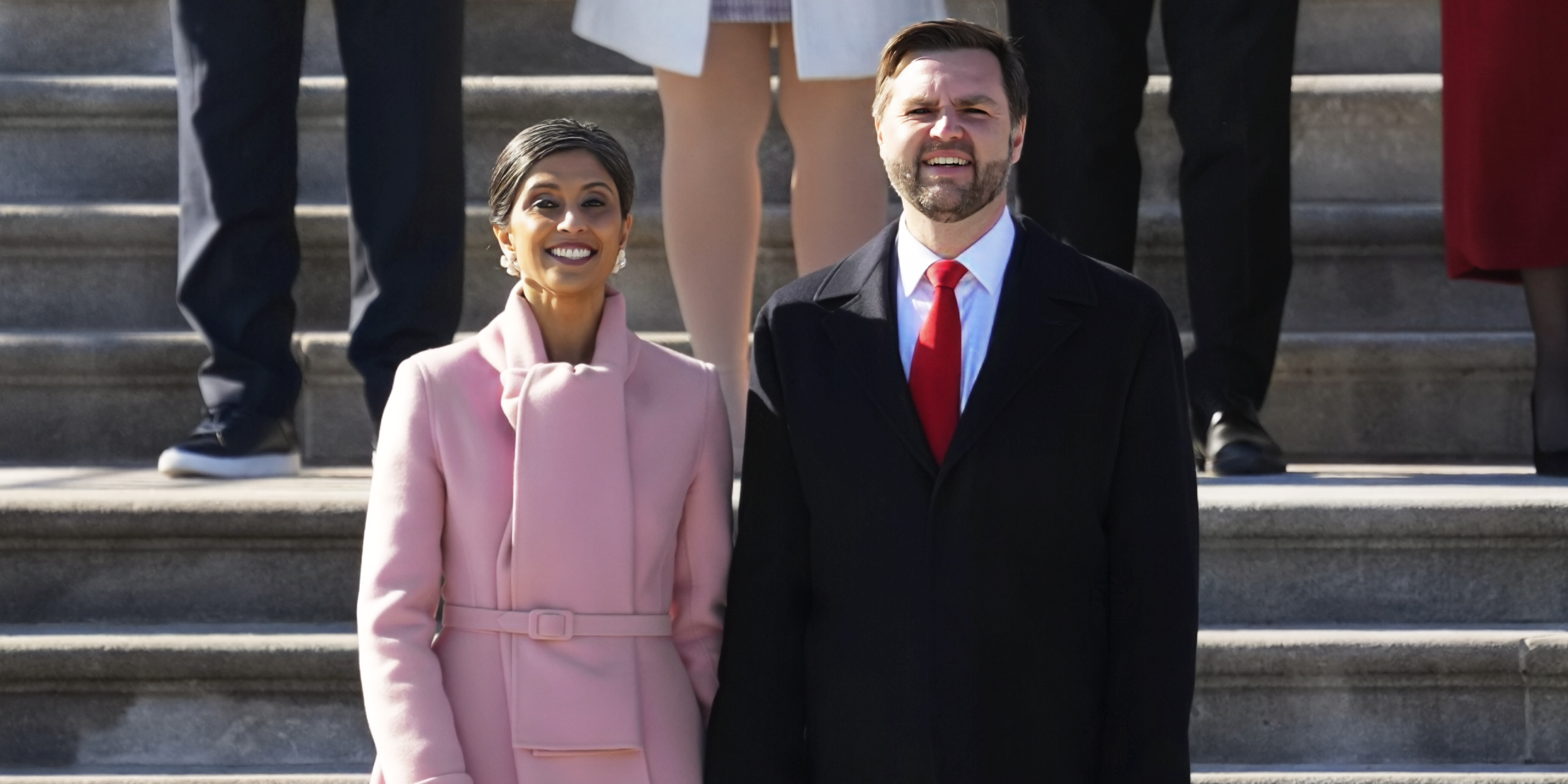 Usha and J. D. Vance | Source: Getty Images