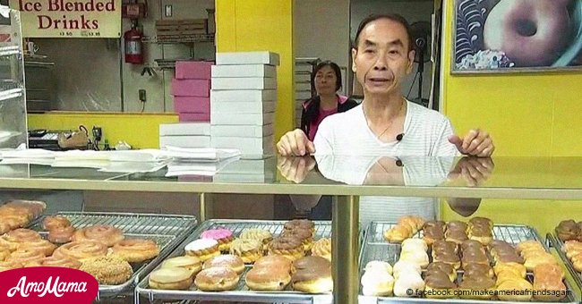 Loyal customers buy all of this man's donuts each day so that he can go home to his sick wife