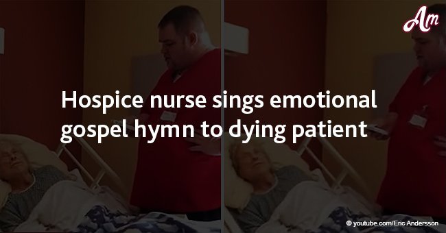 Hospice nurse sings emotional gospel hymn to dying patient