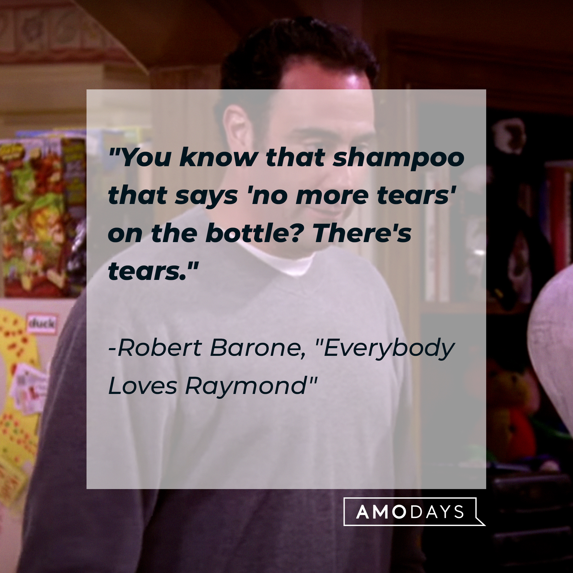 "Everybody Loves Raymond" quote, "You know that shampoo that says 'no more tears' on the bottle? There's tears." | Source: Facebook/EverybodyLovesRaymondTVShow