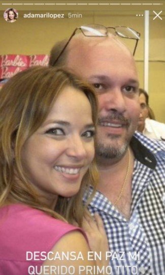 Adamari con su primo. | Foto: Captura de pantalla de Instagram/adamarilopez