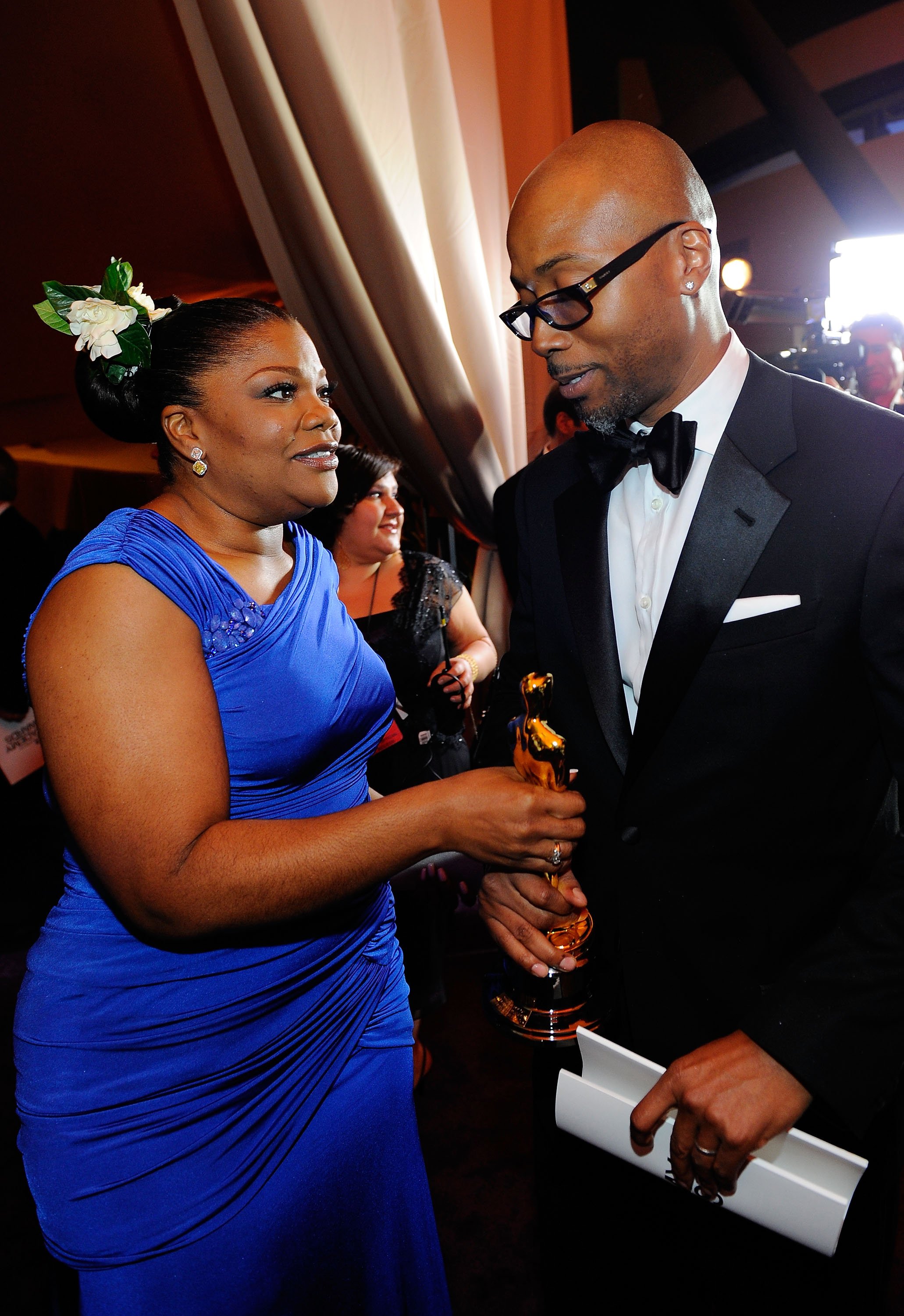 Mo'Nique and husband Sidney Hicks on March 7, 2010 in Hollywood, California | Source: Getty Images