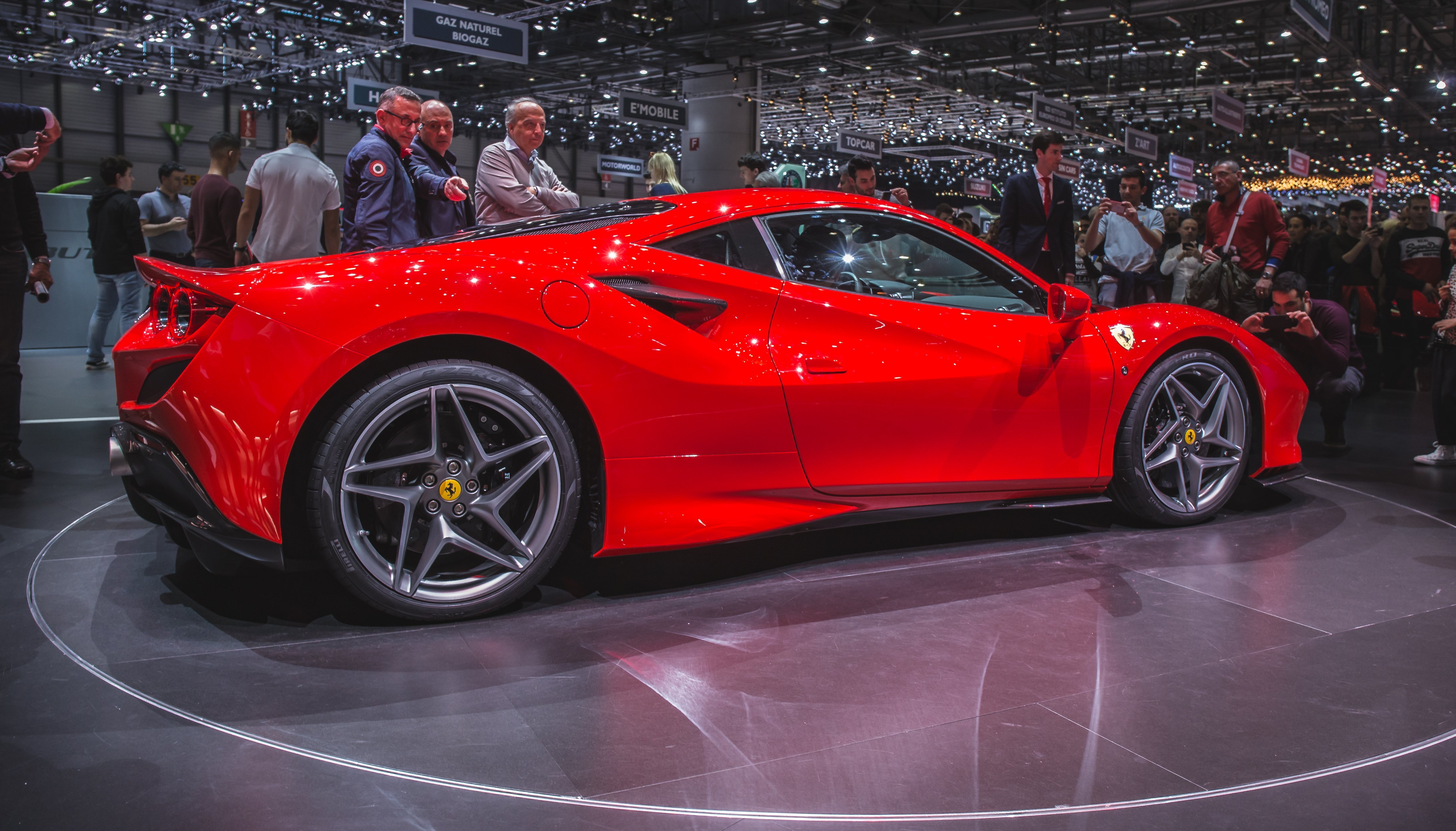 The Ferrari F8 Tributo at the Geneva International Motorshow 2019.| Photo: Getty Images
