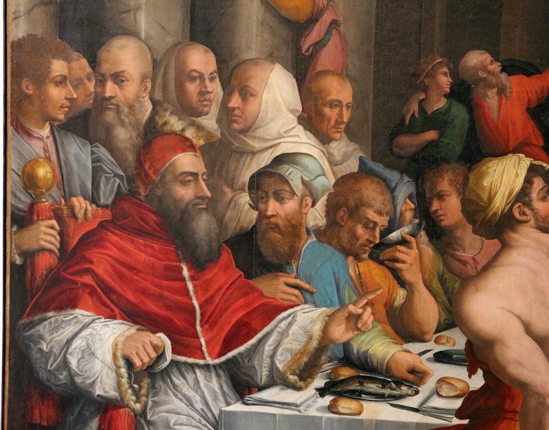 Cena en casa de San Gregorio Magno.| Fuente: Wikimedia Commons Cena en casa de San Gregorio Magno.| Fuente: Wikimedia Commons