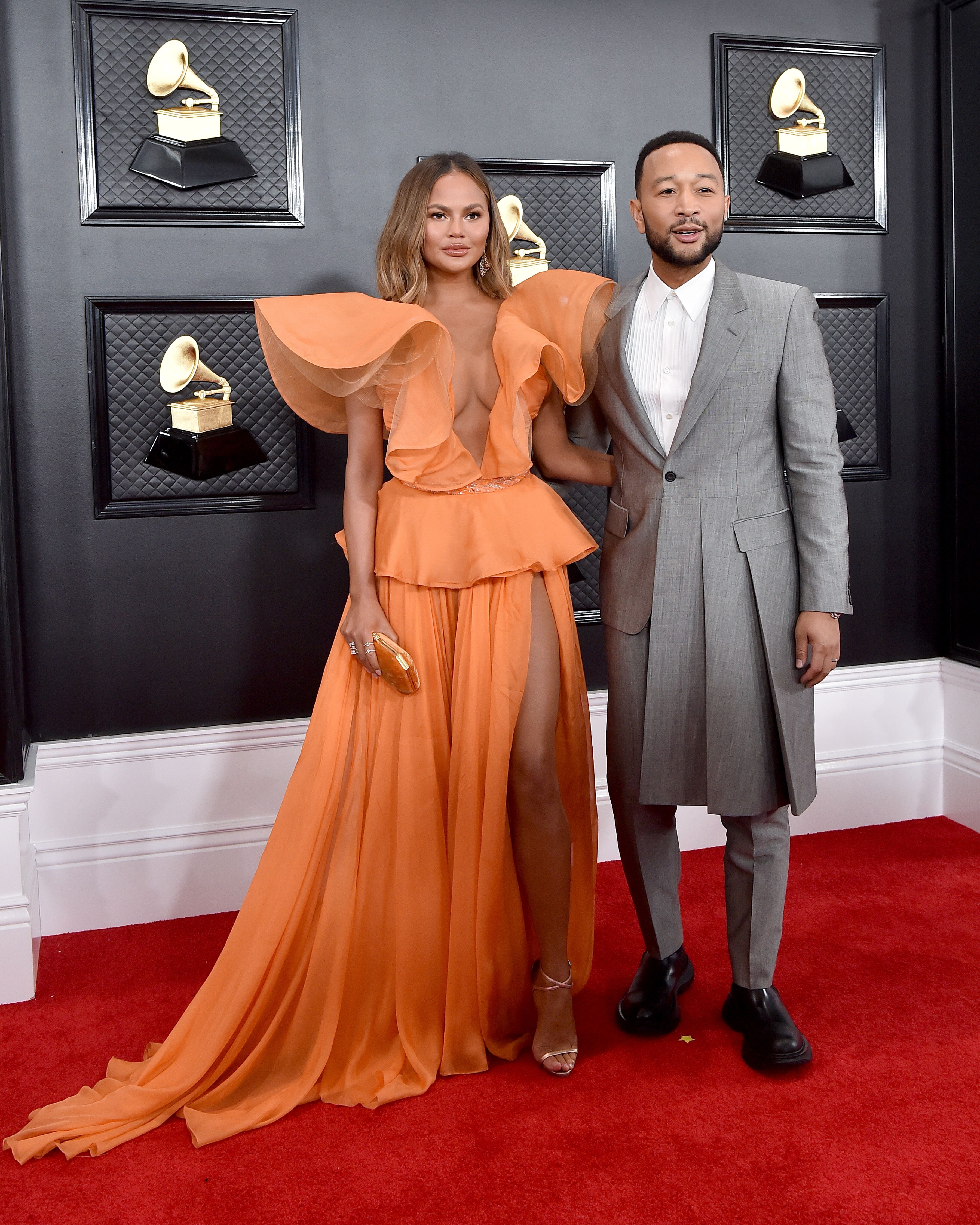 Chrissy Teigen and John Legend attend the 62nd Annual GRAMMY Awards at Staples Center on January 26, 2020 in Los Angeles, California. | Source: Getty Images