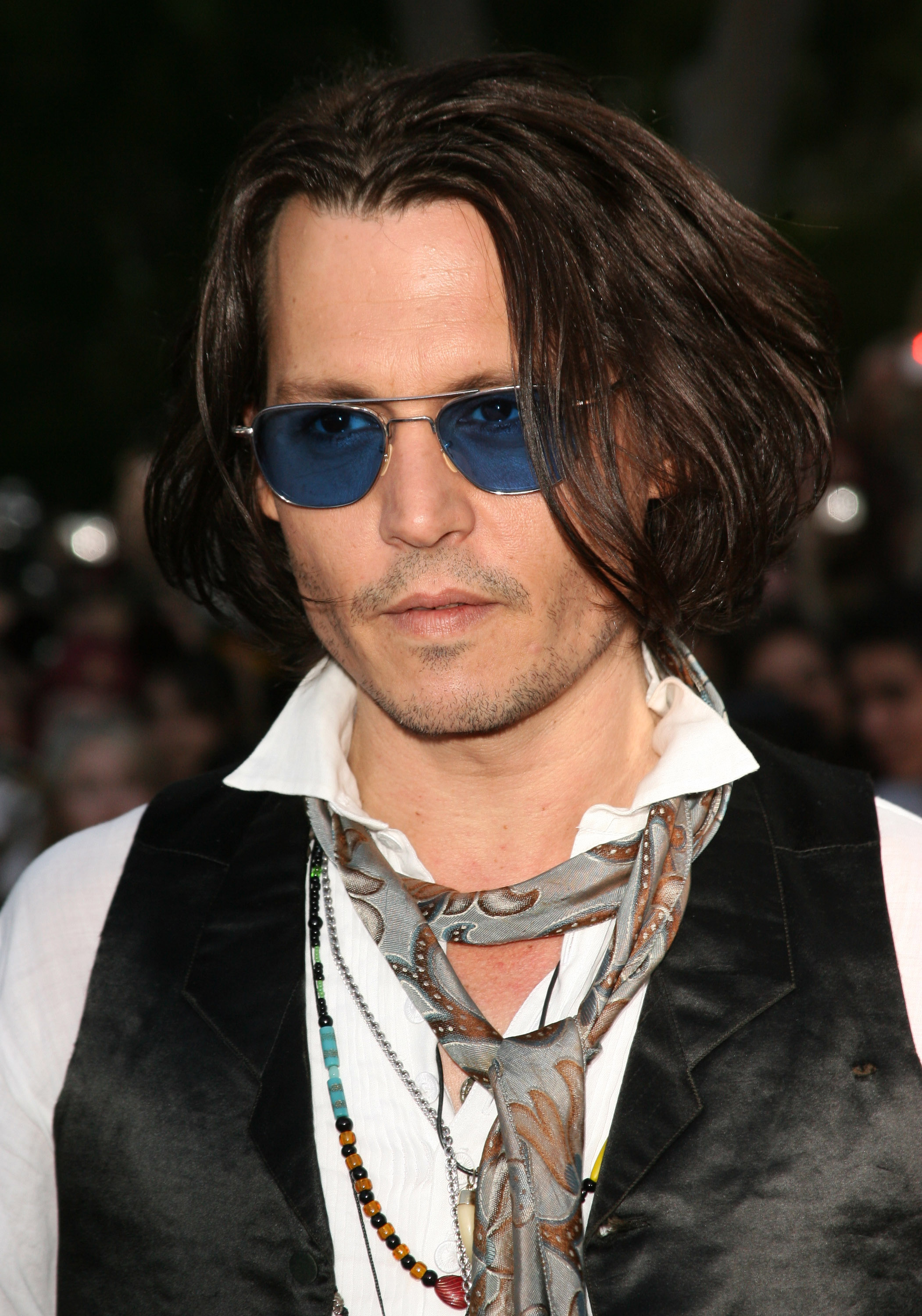 Johnny Depp at the world premiere of "Pirates of the Caribbean: At World's End" in Anaheim, California on May 19, 2007 | Source: Getty Images