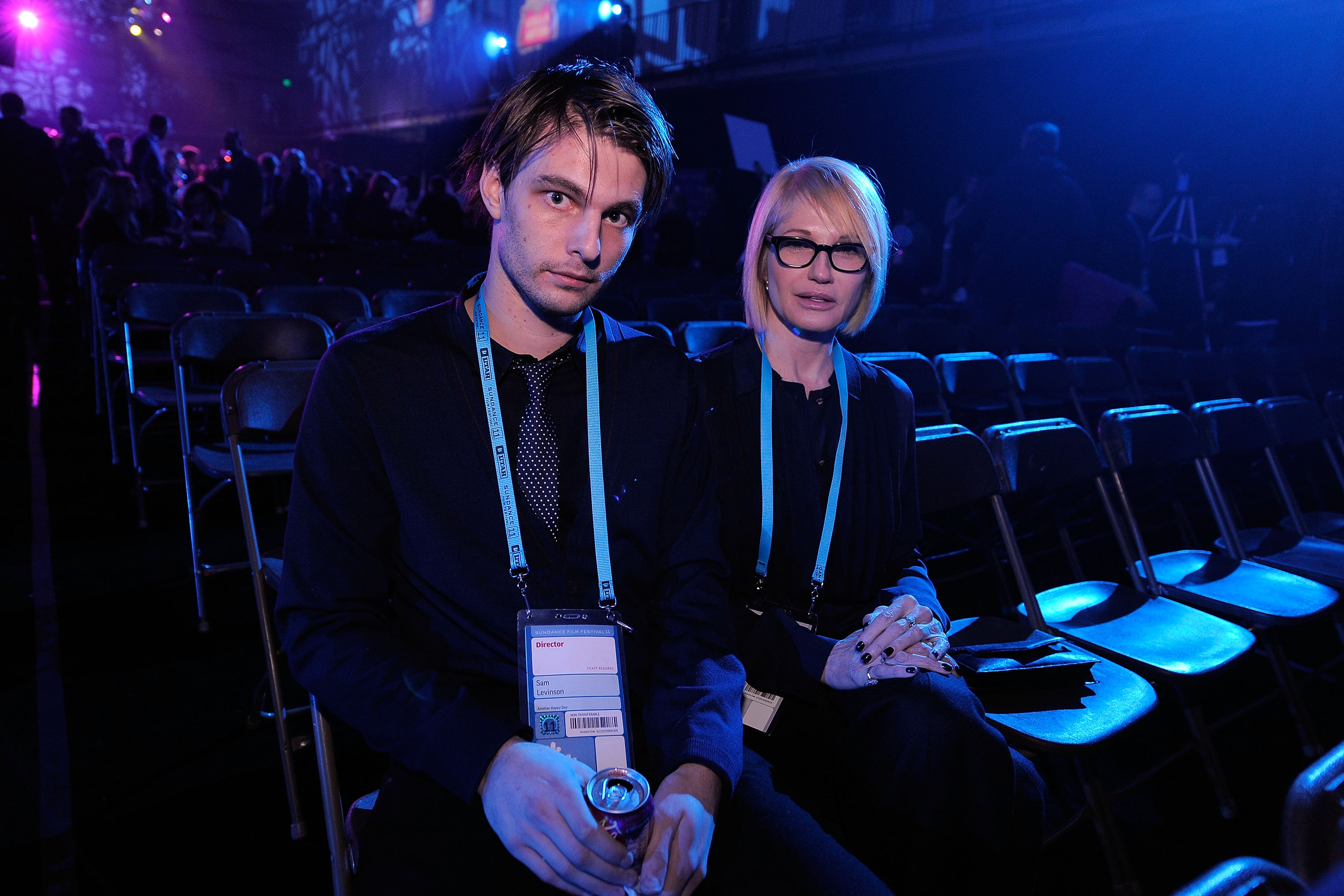 Sam Levinson and Ellen Barkin attend the 2011 Sundance Film Festival Awards Night Ceremony reception at Basin Recreation Field House, on January 29, 2011, in Park City, Utah. | Source: Getty Images
