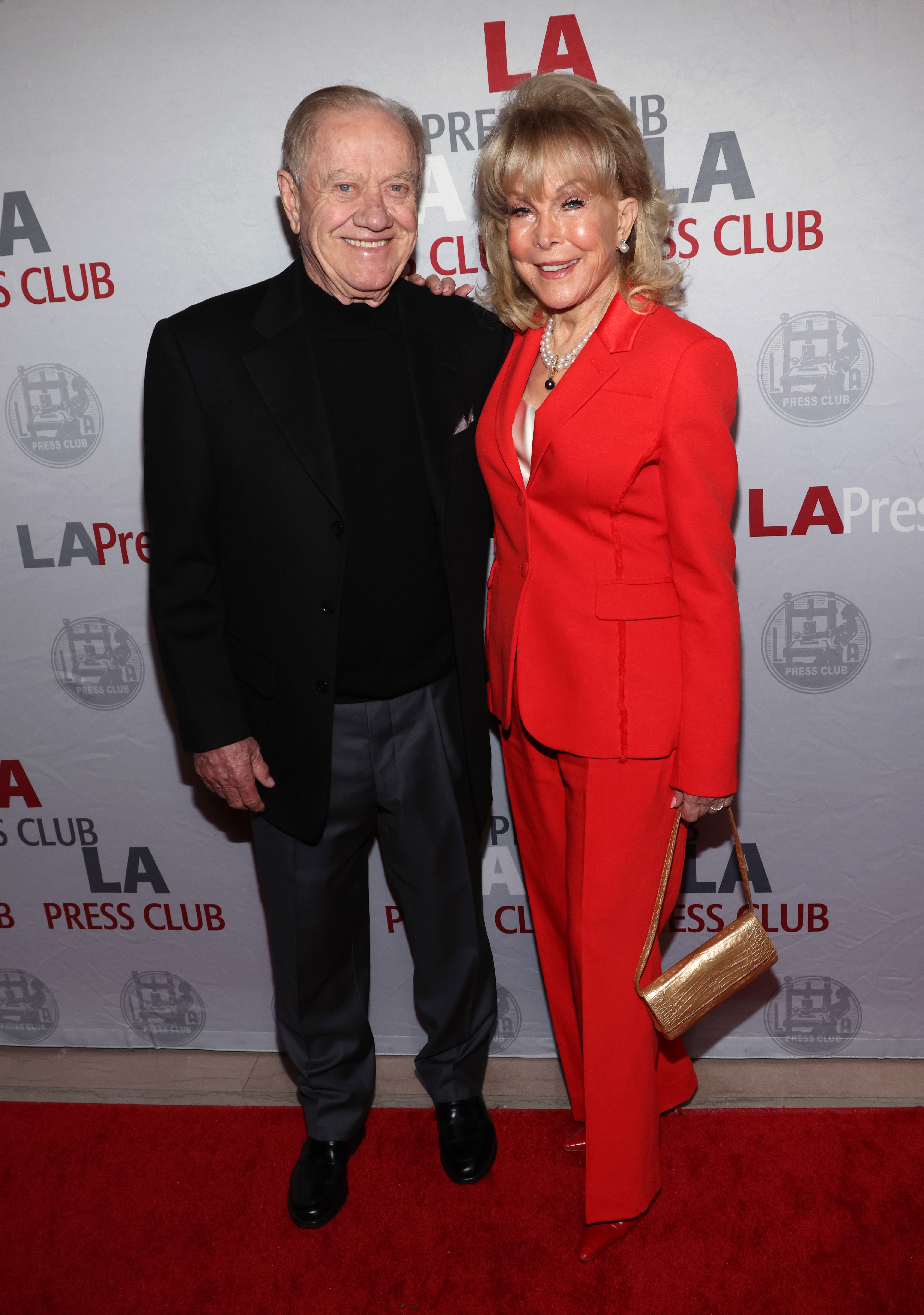 Jon Eicholtz and Barbara Eden attend the 16th Annual National Arts & Entertainment Journalism Awards Gala on December 3, 2023, in Los Angeles, California. | Source: Getty Images