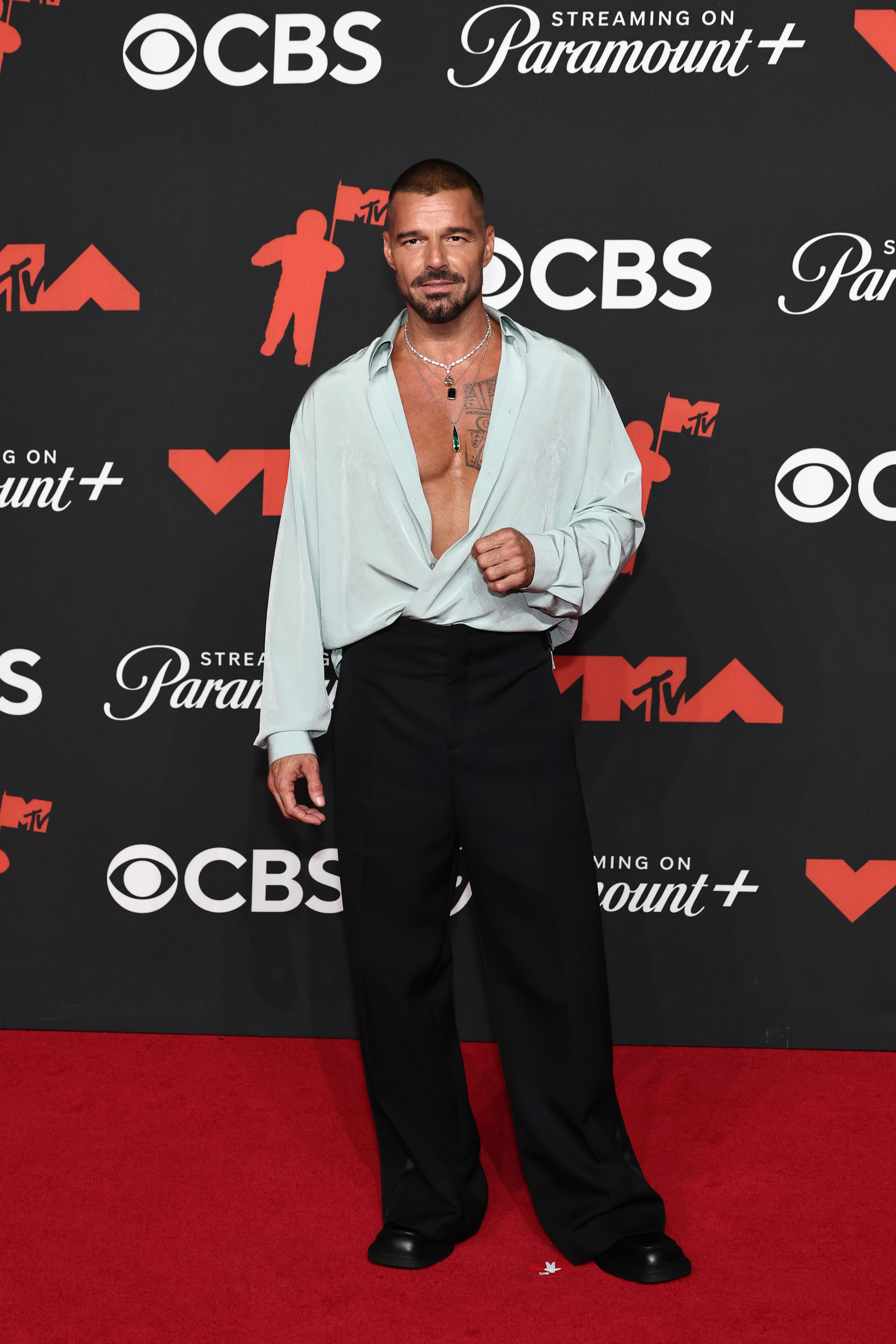 Ricky Martin at the 2025 MTV Video Music Awards on September 7 in New York. | Source: Getty Images