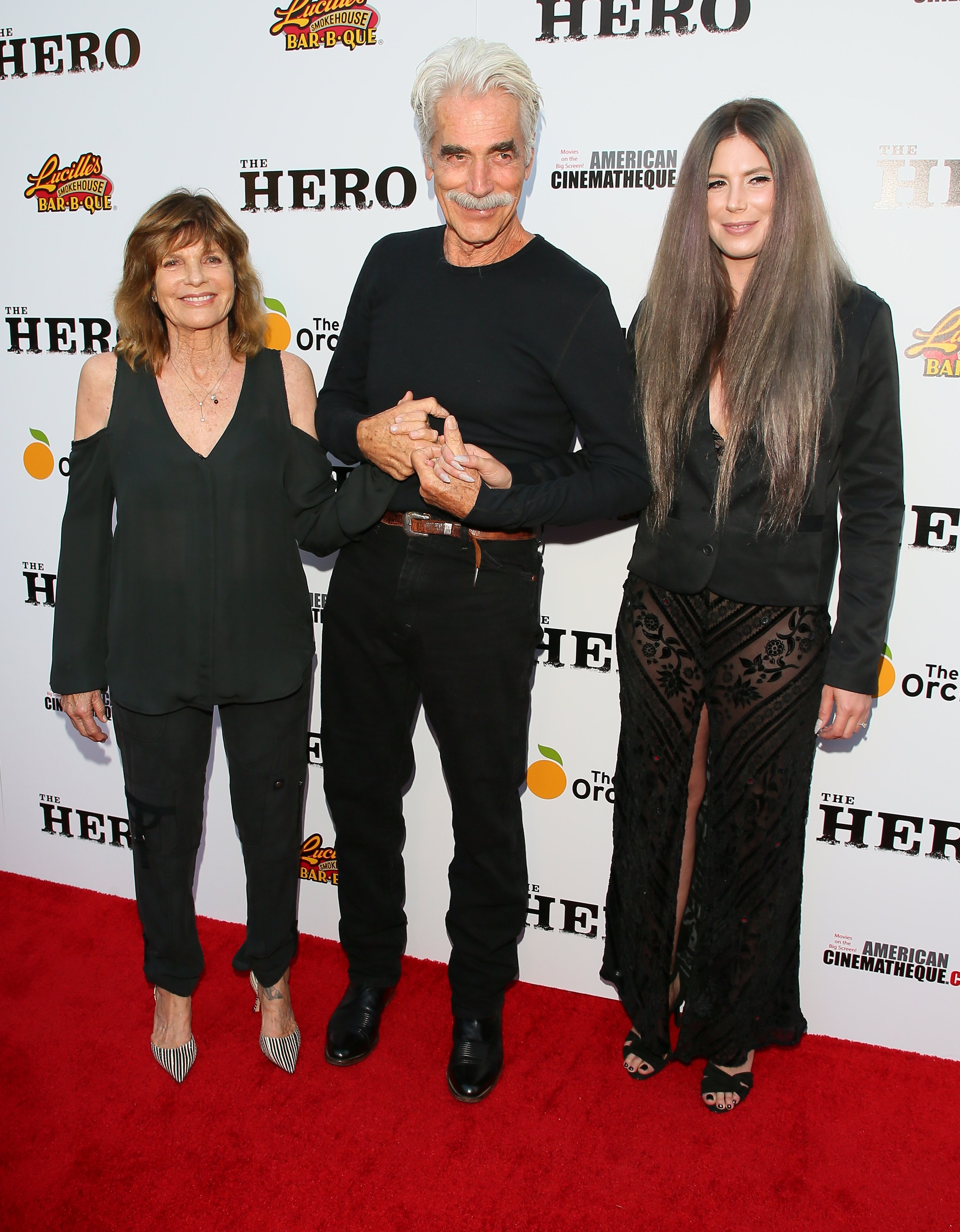 Katharine Ross, Sam Elliott and daughter Cleo Elliott Ross attend the premiere of the Orchard's 'The Hero' on June 05, 2017 in Hollywood, California. | Source: Getty Images