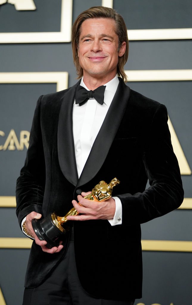 Brad Pitt, winner of the Actor in a Supporting Role award for "Once Upon a Time...in Hollywood” poses in the press room during the 92nd Annual Academy Awards at Hollywood and Highland on February 09, 2020. | Photo: Getty Images