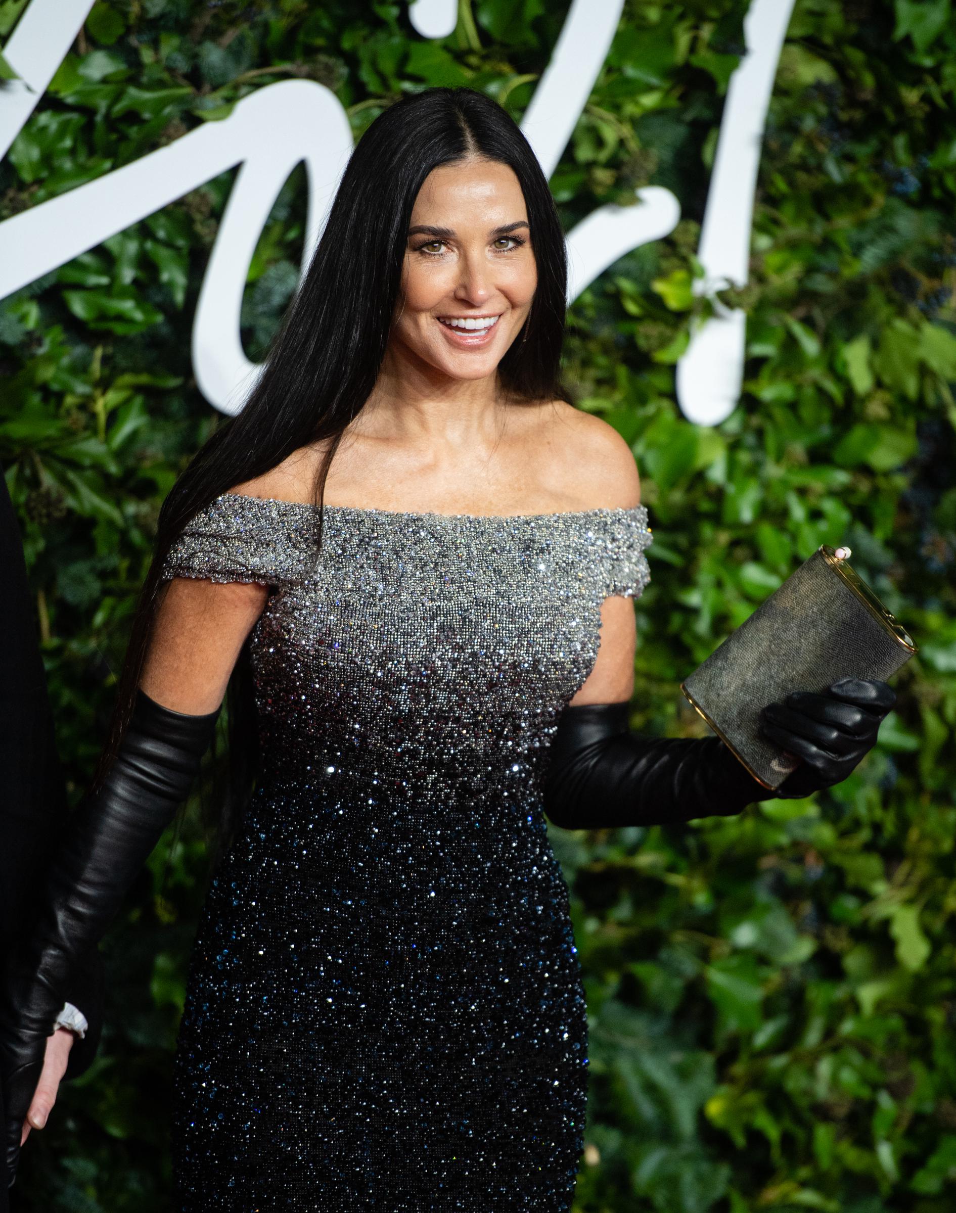 Demi Moore attends The Fashion Awards at Royal Albert Hall on November 29, 2021, in London, England.