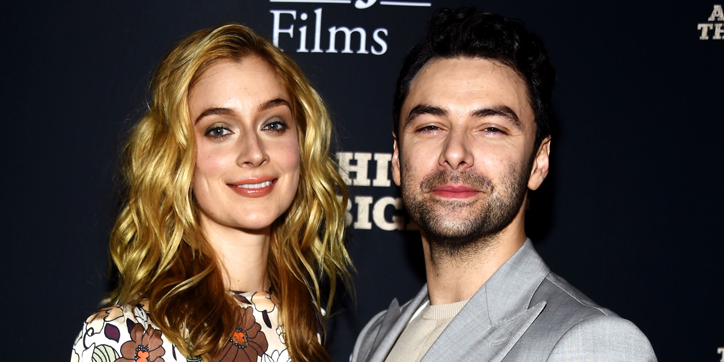 Caitlin FitzGerald and Aidan Turner | Source: Getty Images