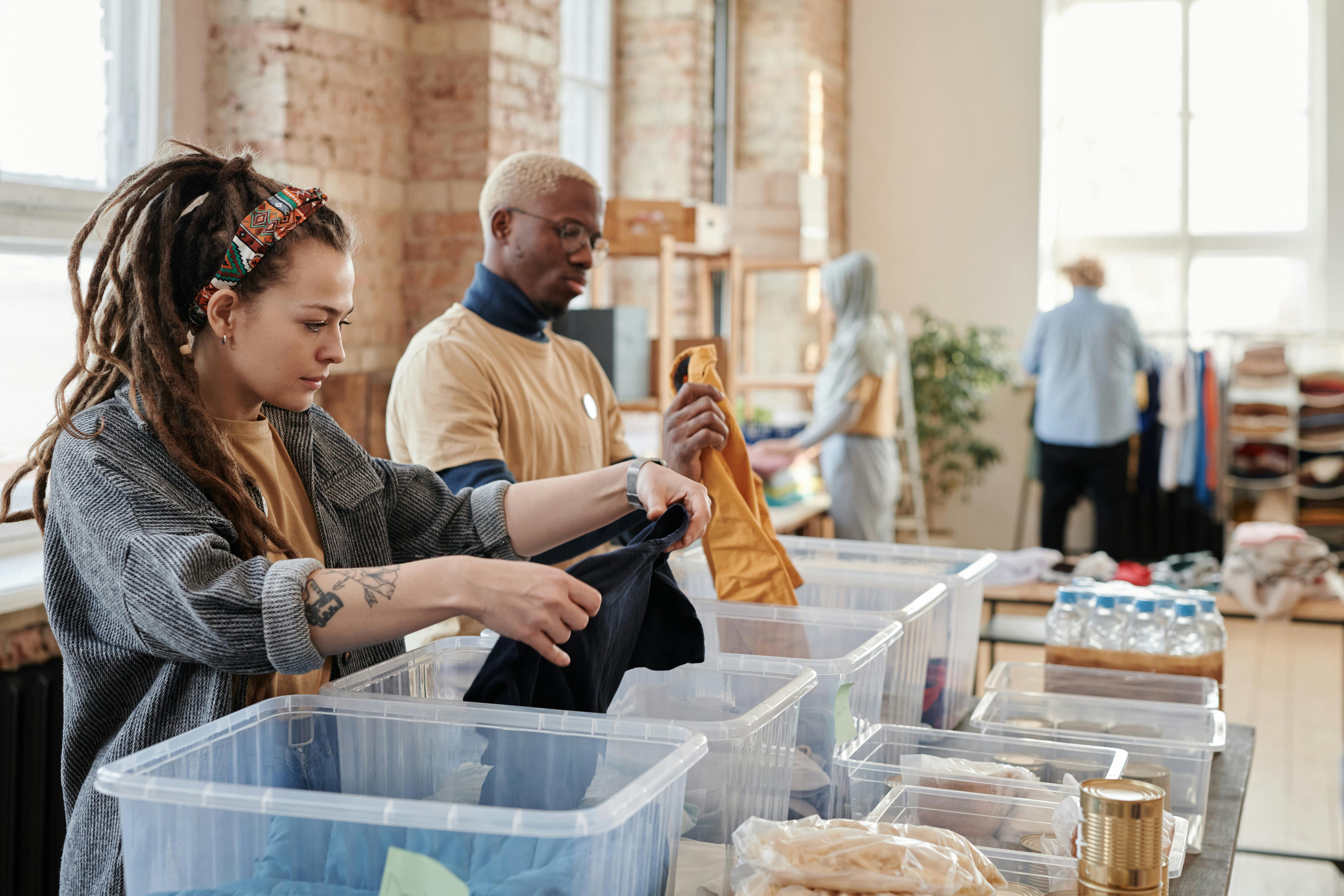 Sorting out seasonal donations | Source: Pexels