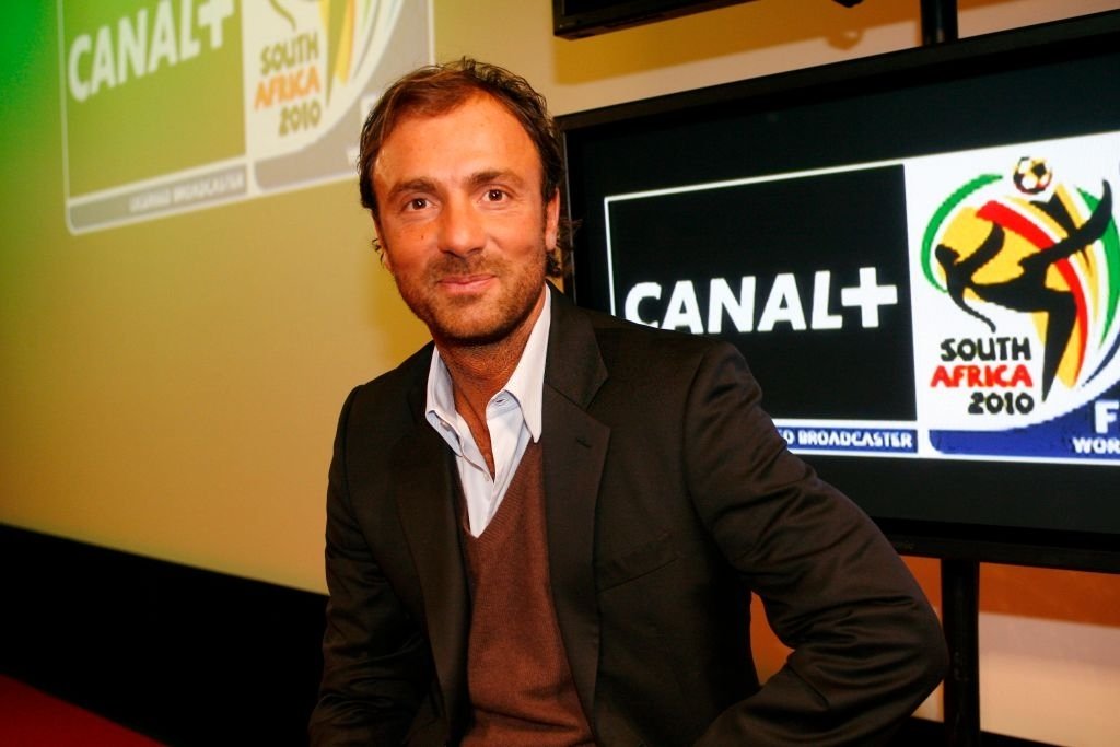 Christophe DUGARRY - 16.03.2010 - Présentation du dispositif pour la Coupe du Monde 2010 des chaînes Canal+ - Boulogne Billancourt. | Photo : Getty Images