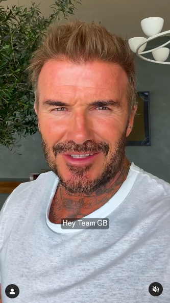 David Beckham congratulating Team GB athletes in a video, posted on August 12, 2024 | Source: Instagram/princeandprincessofwales