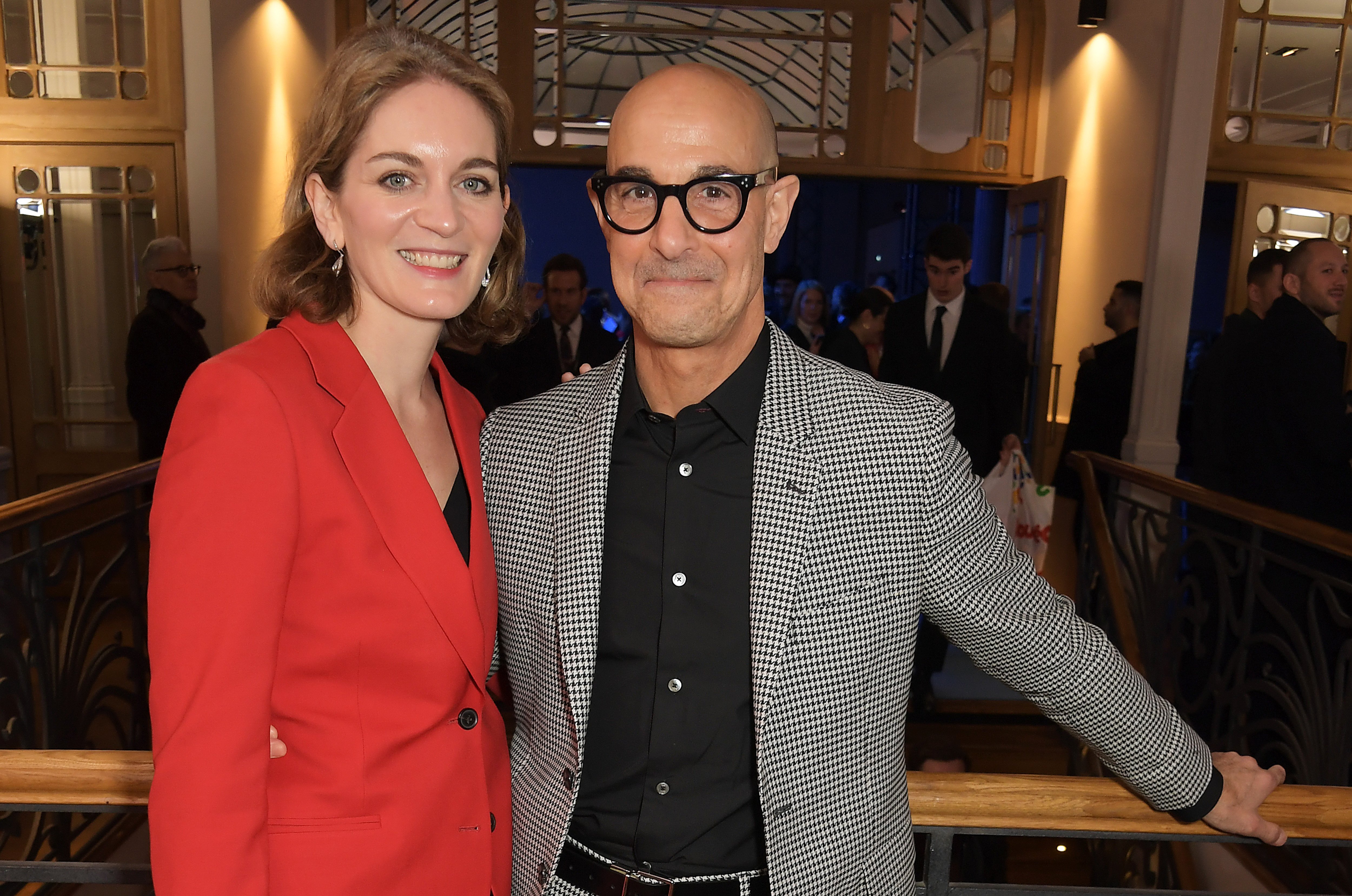 Felicity Blunt Tucci and Stanley Tucci during Paris Fashion Week in January 2020. | Source: Getty Images