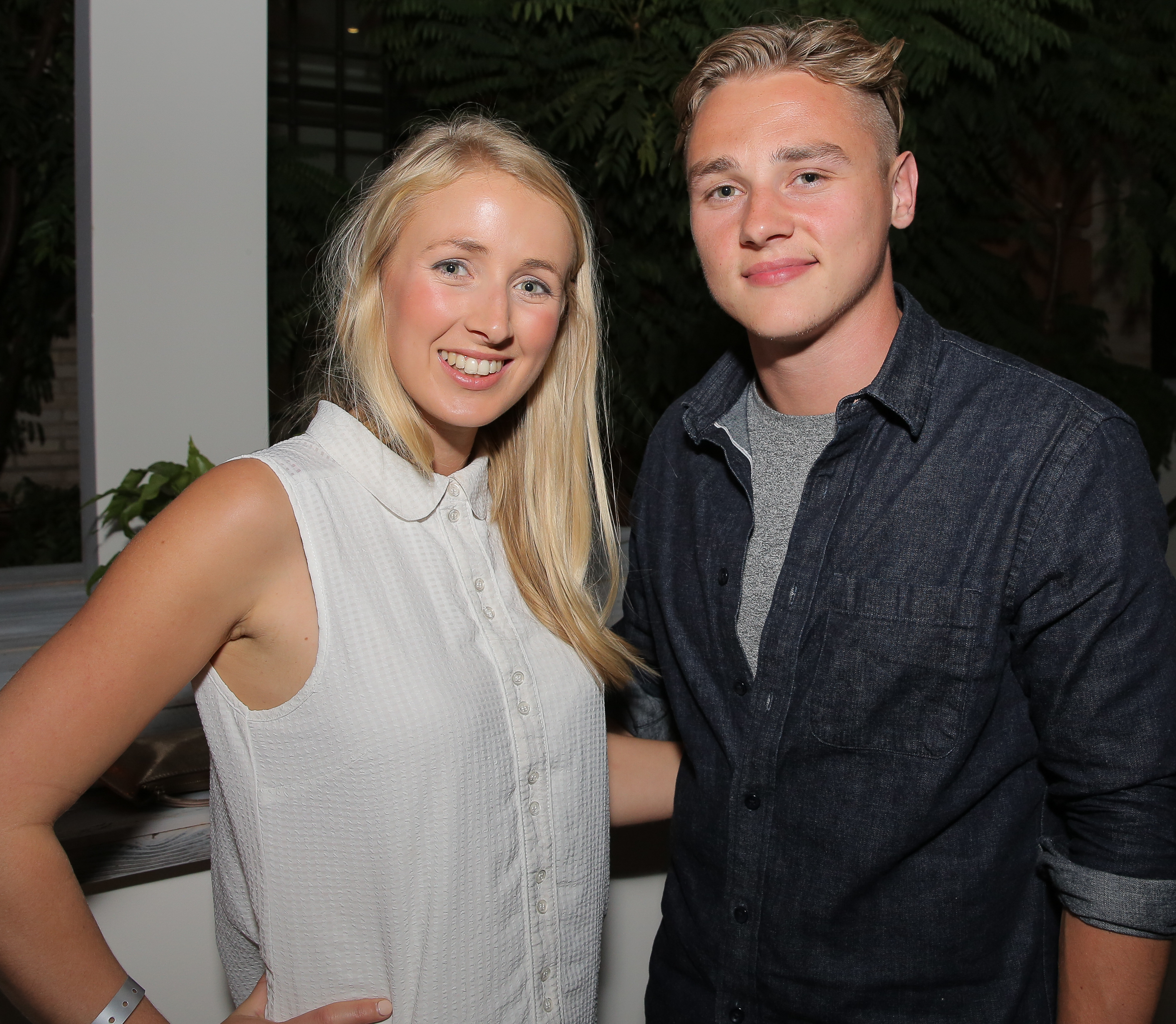 Katriona Perrett and Ben Hardy on September 24, 2015, in Los Angeles. | Source: Getty Images