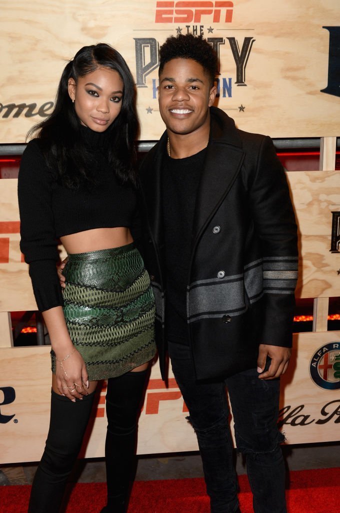  Model Chanel Iman (L) and NFL player Sterling Shepard attend the 13th Annual ESPN The Party | Photo: Getty Images