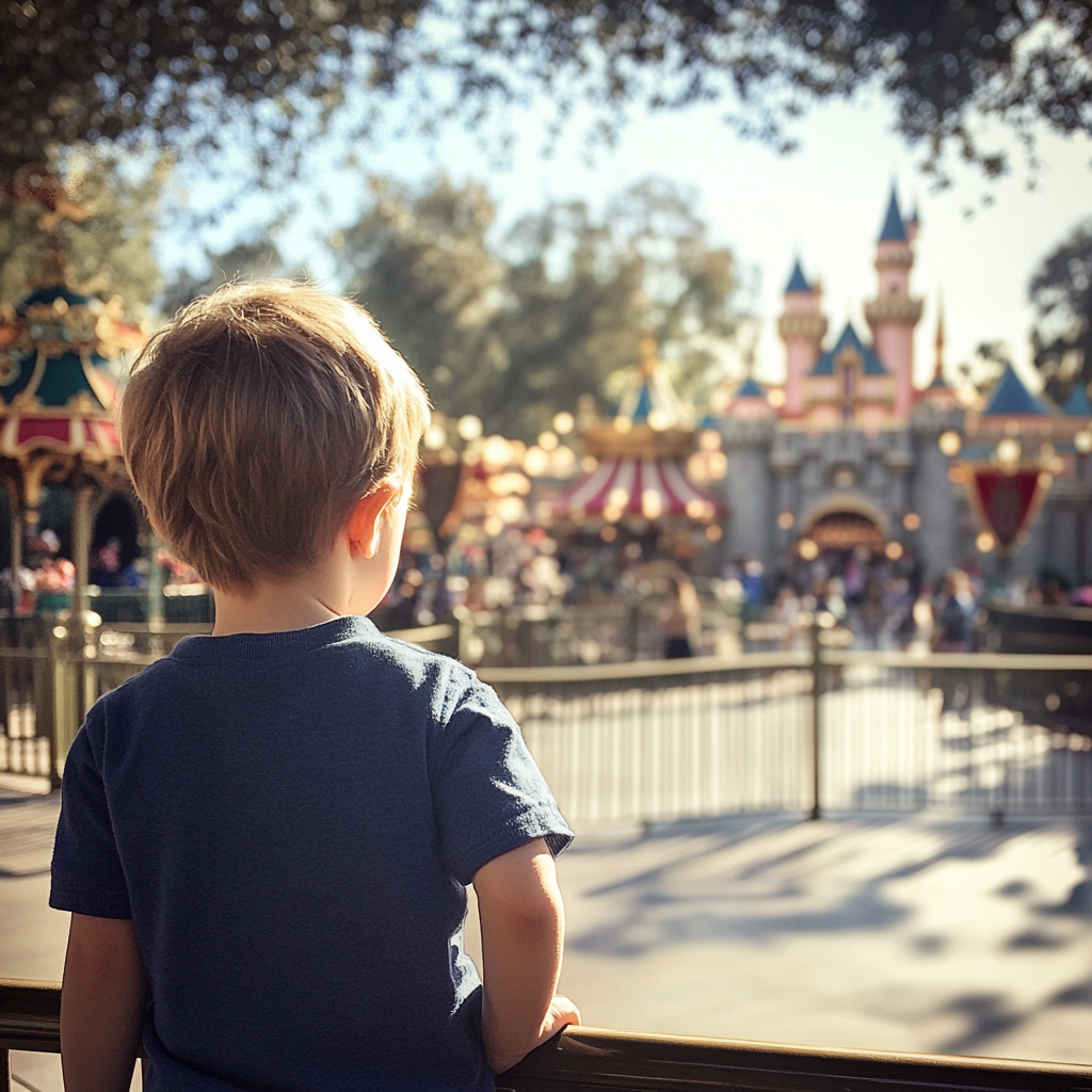 A little boy at Disney | Source: Midjourney