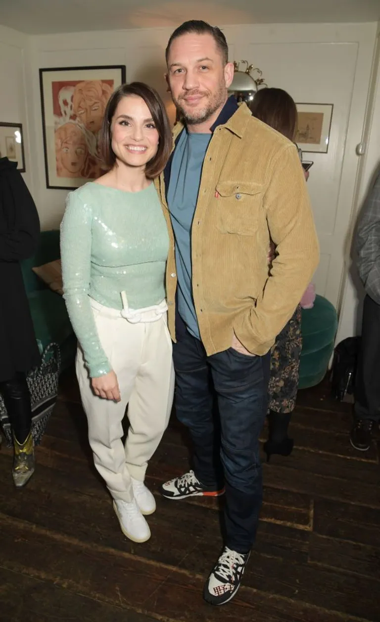 Charlotte Riley and Tom Hardy at Warner Bros. Studios Leavesden, in 2020 in London, England | Source: Getty Images