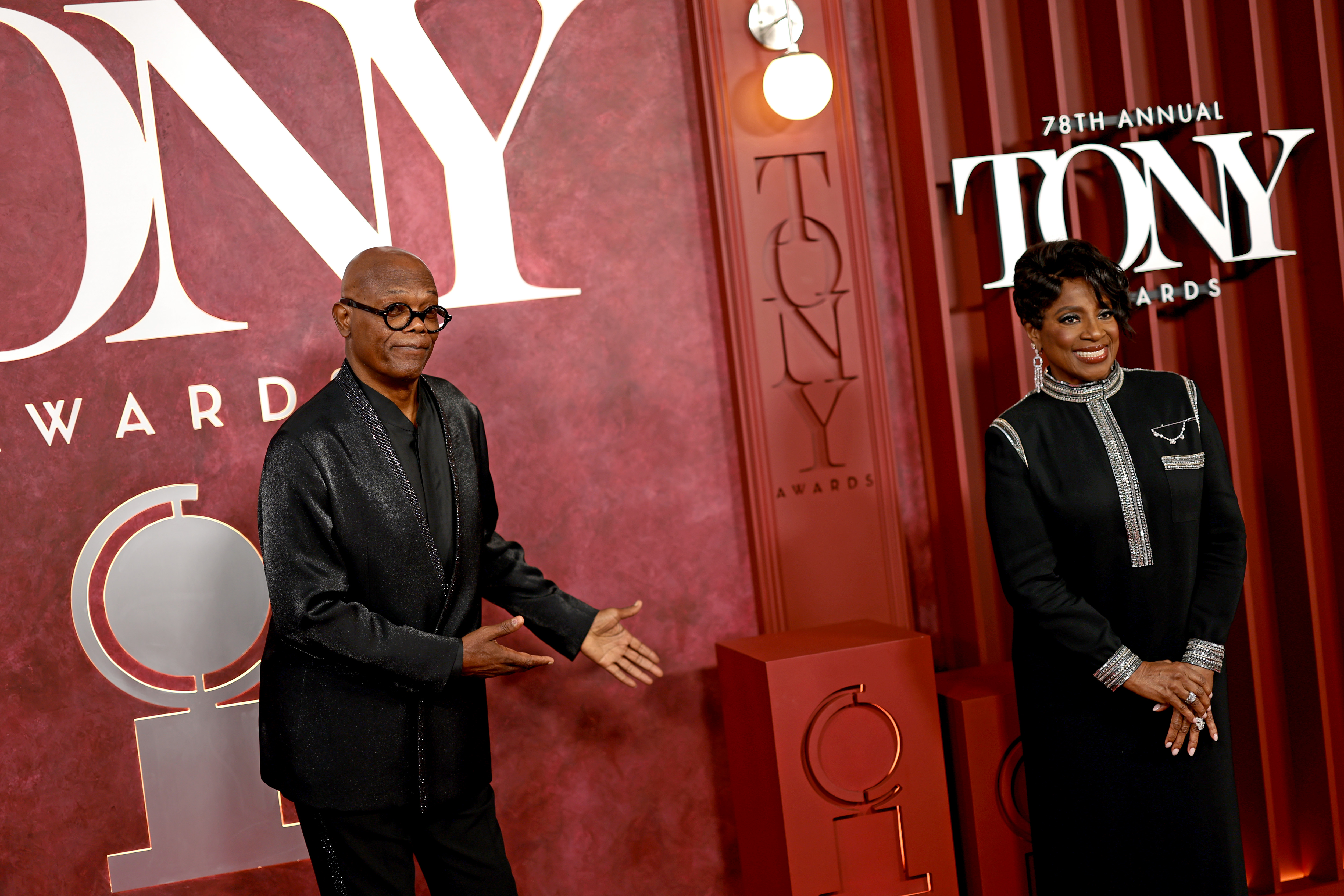 Samuel L. Jackson and LaTanya Richardson Jackson at The 78th Annual Tony Awards held at Radio City Music Hall on June 8, 2025, in New York, New York | Source: Getty Images