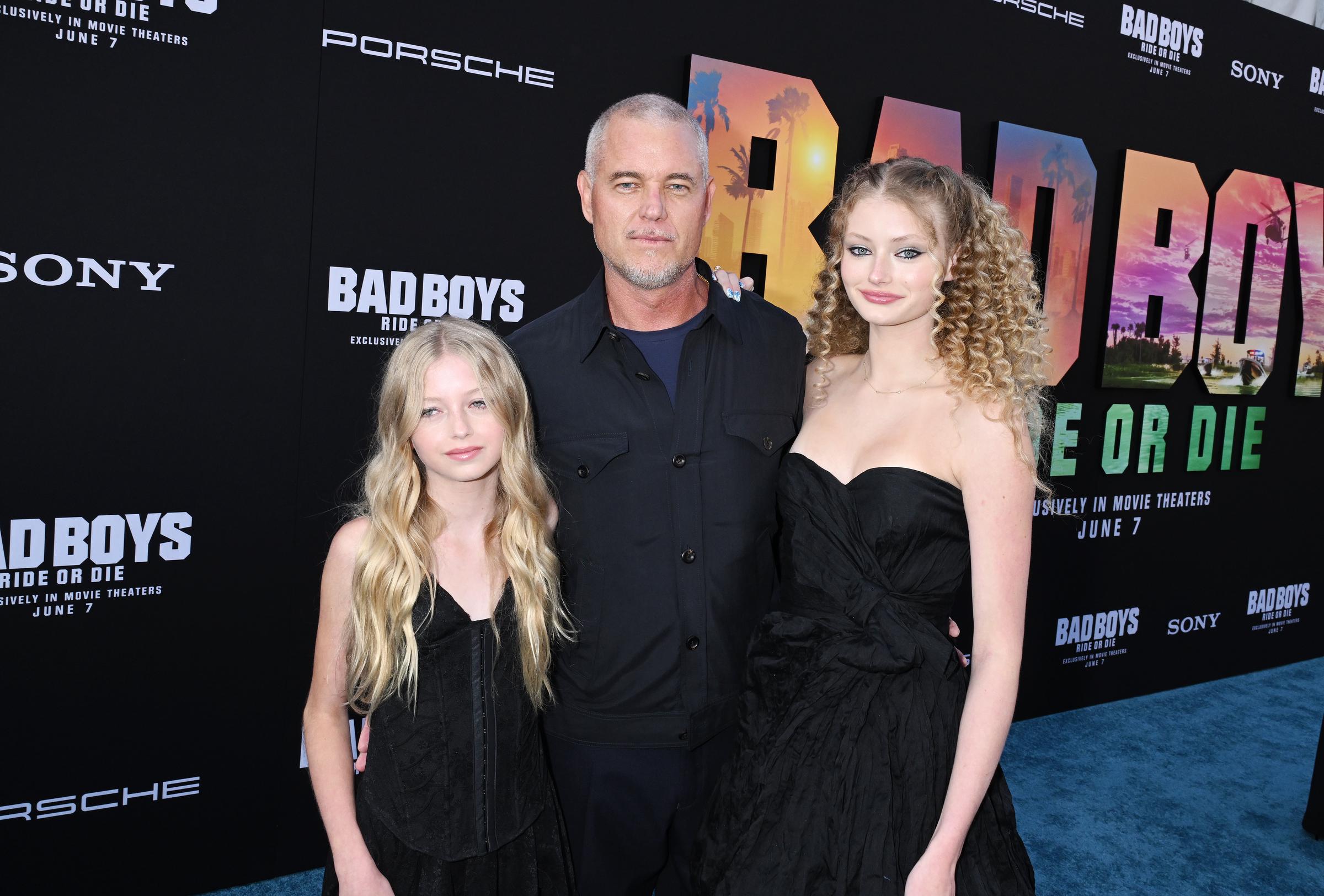 Georgia Geraldine, Eric, and Billie Beatrice Dane at the premiere of "Bad Boys: Ride Or Die" in Hollywood, California on May 30, 2024 | Source: Getty Images