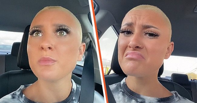 Eine Frau ist empört und teilt eine unangenehme Erfahrung, al sein Fremder ihr nach Hause folgte, um ihr ein Kompliment zu machen. | Quelle: TikTok/buzzcutkenny