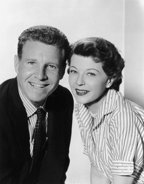 Promotional studio portrait of married American actors Ozzie (1906 - 1975) and Harriet Nelson (1909 - 1994) | Photo: Getty Images