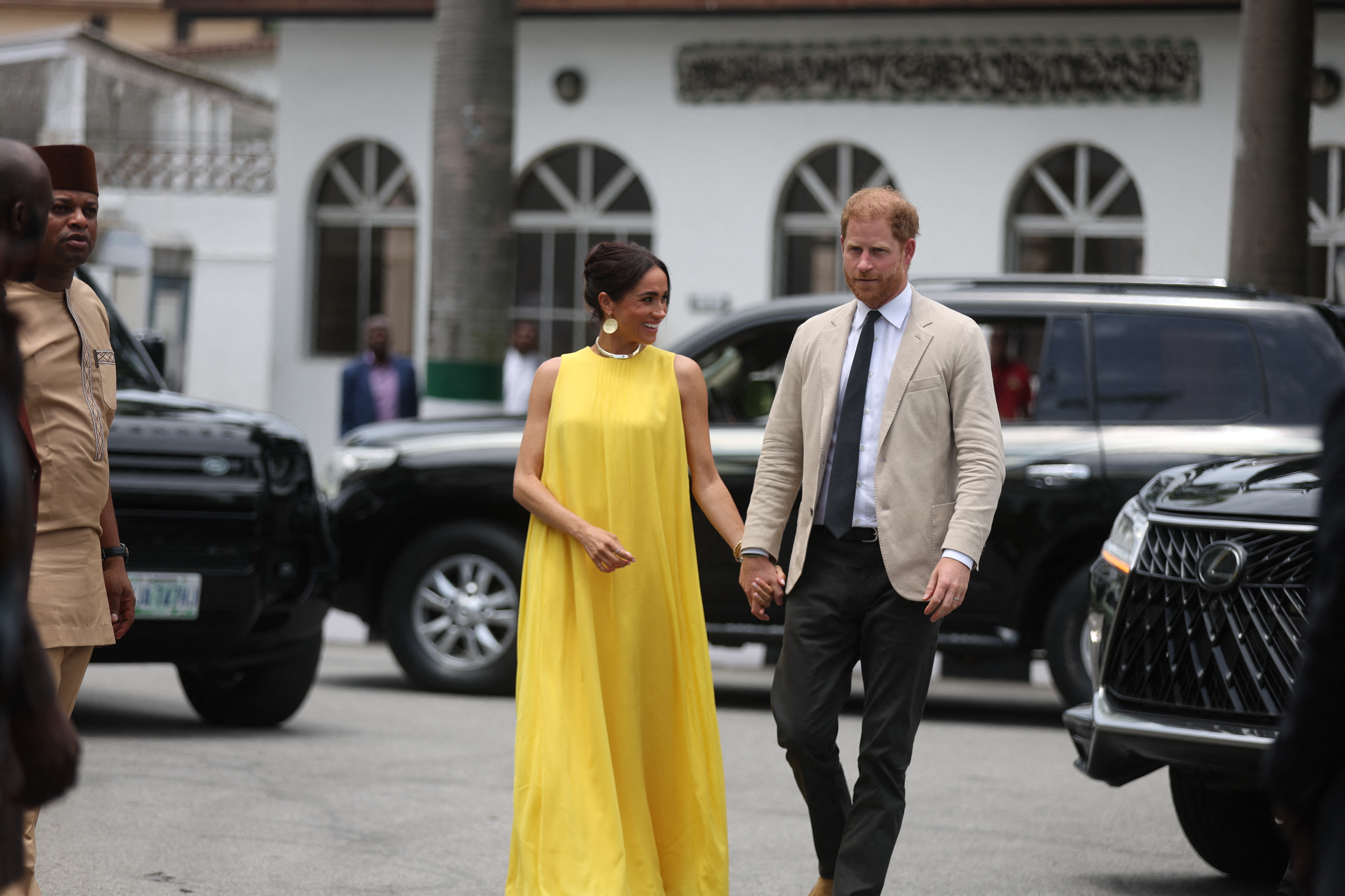 Prince Harry and Meghan, Duchess of Sussex in Lagos Nigeria in 2024 | Source: Getty Images