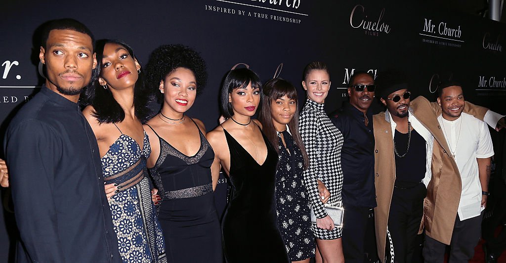 Eddie Murphy, Paige Butcher and his children at the premiere of "Mr. Church," 2016 in Hollywood, California | Source: Getty Images